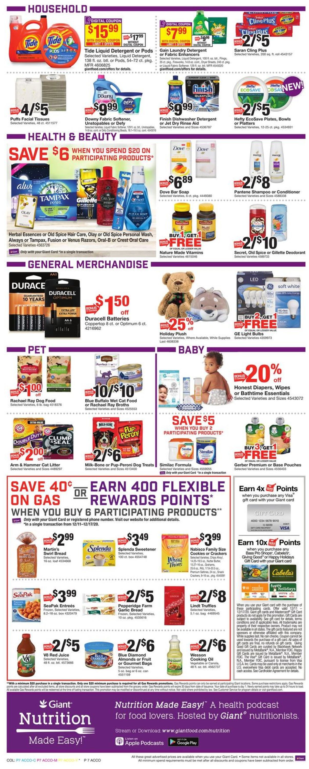 Giant Food Weekly Ad Circular - valid 12/11-12/17/2020 (Page 11)