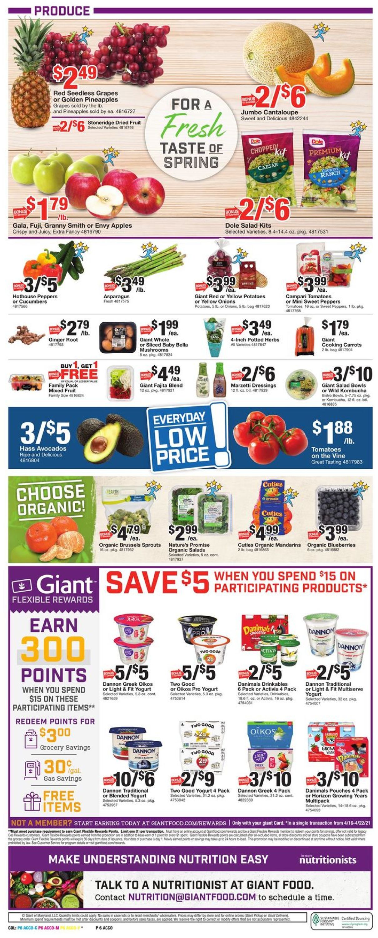 Giant Food Weekly Ad Circular - valid 04/16-04/22/2021 (Page 10)