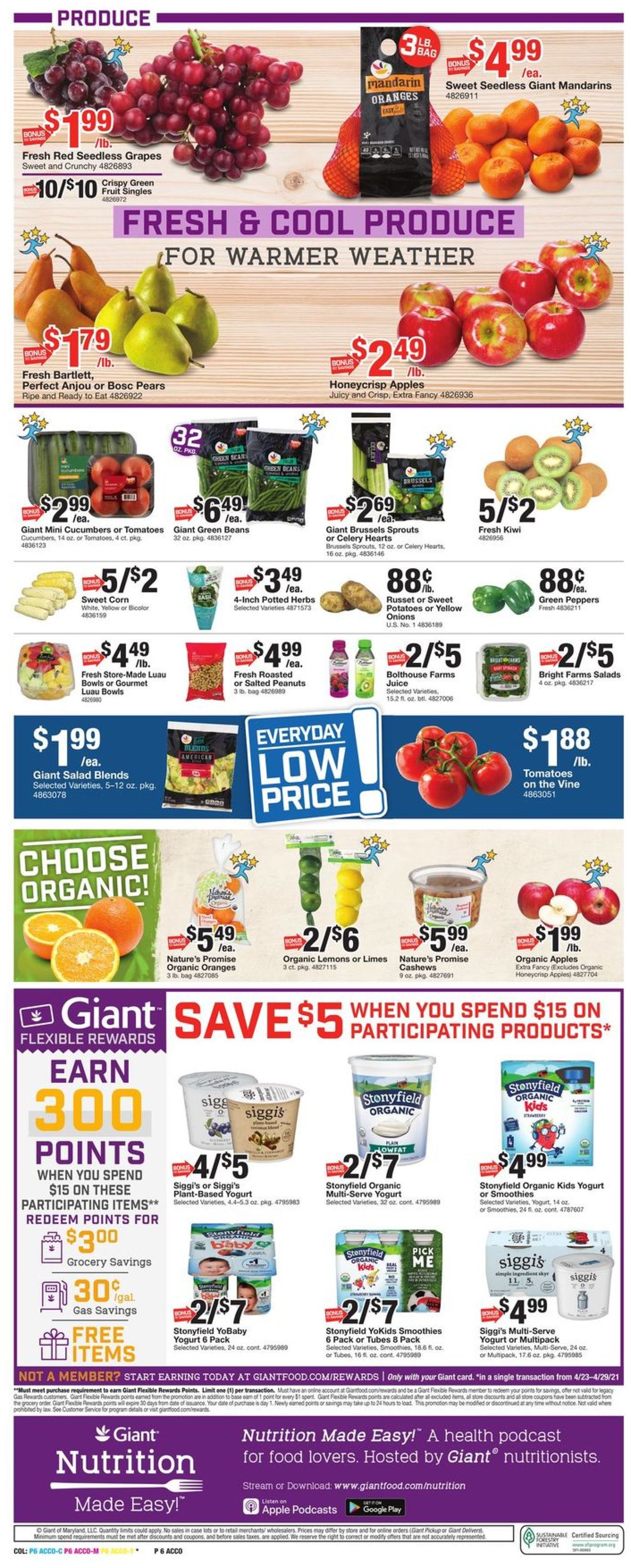 Giant Food Weekly Ad Circular - valid 04/23-04/29/2021 (Page 9)