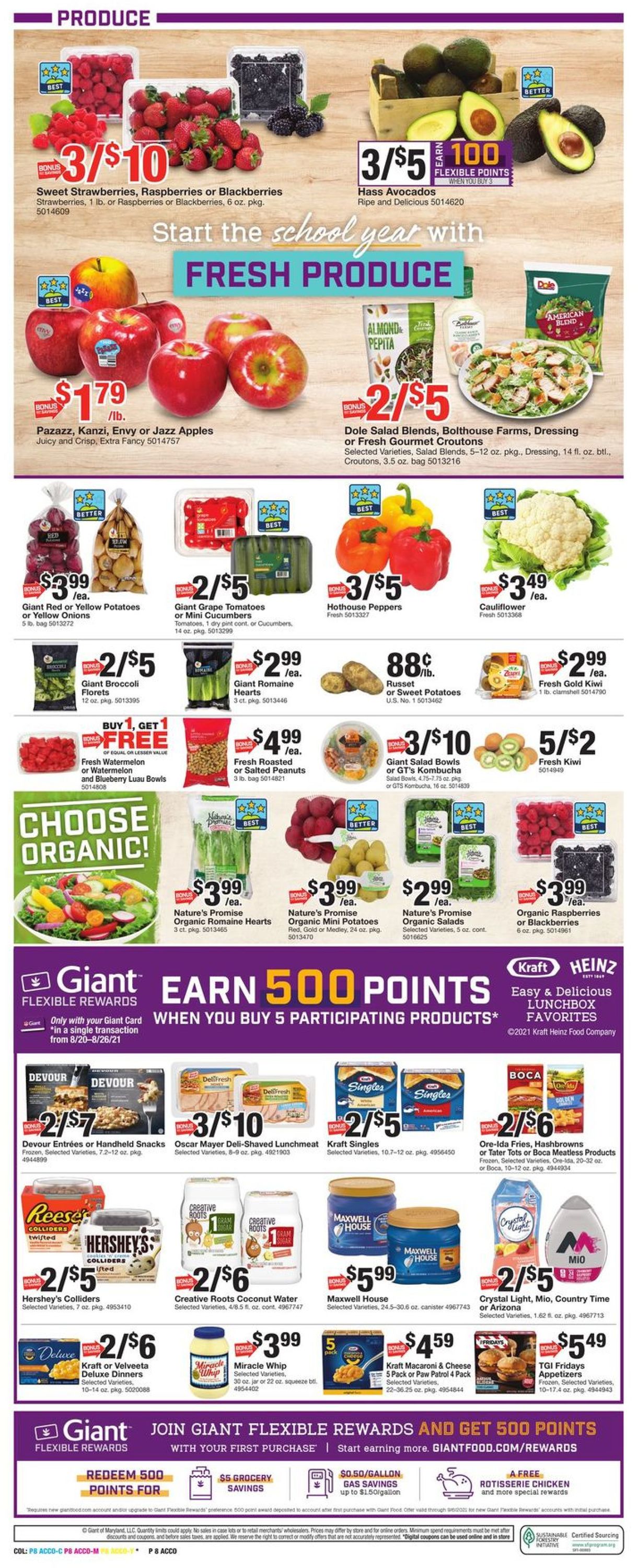 Giant Food Weekly Ad Circular - valid 08/20-08/26/2021 (Page 14)