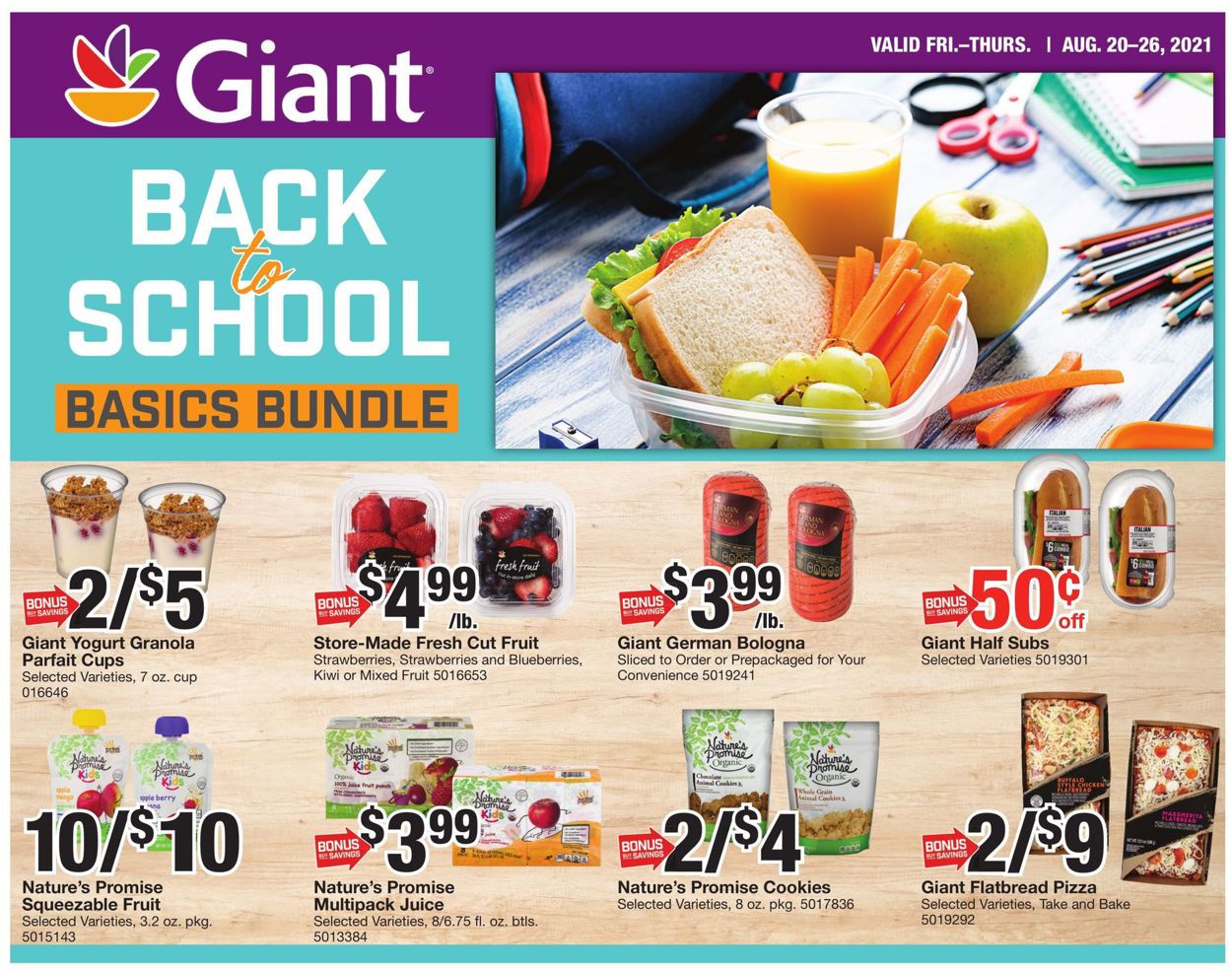 Giant Food Weekly Ad Circular - valid 08/20-08/26/2021 (Page 18)