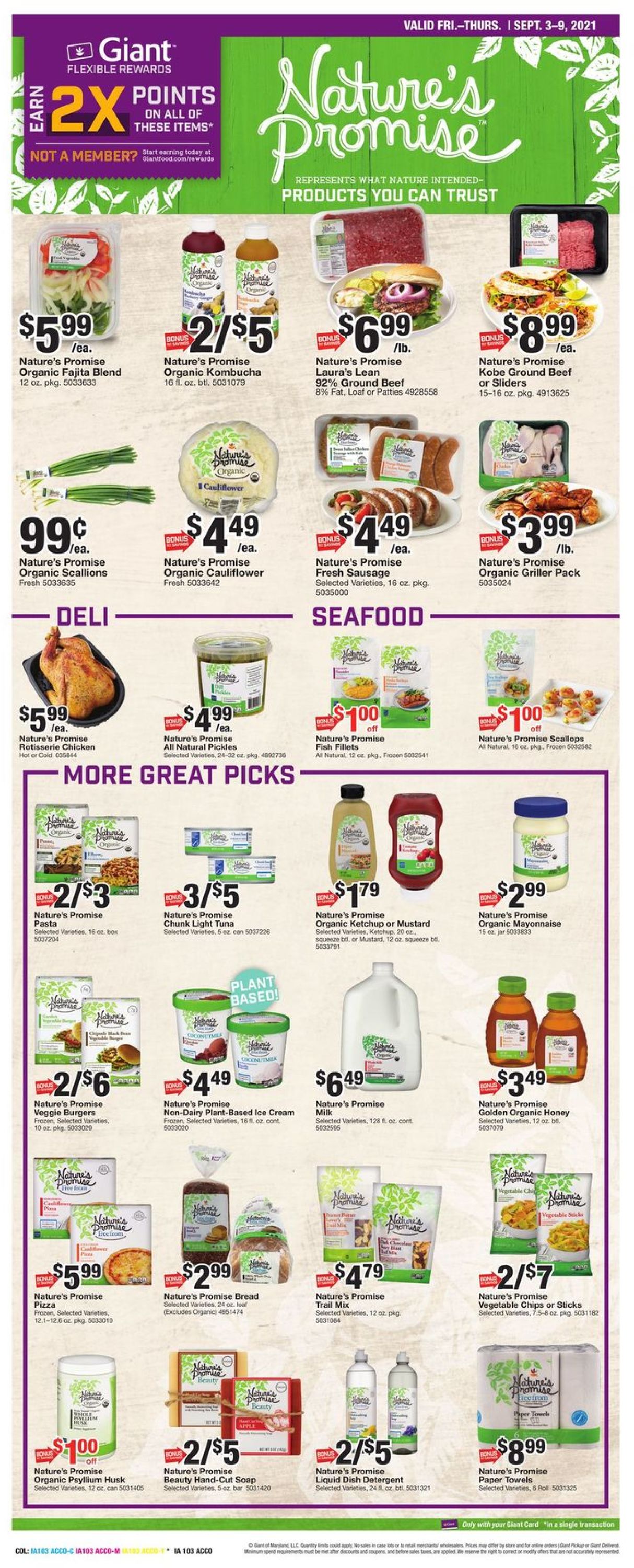Giant Food Weekly Ad Circular - valid 09/03-09/09/2021 (Page 19)