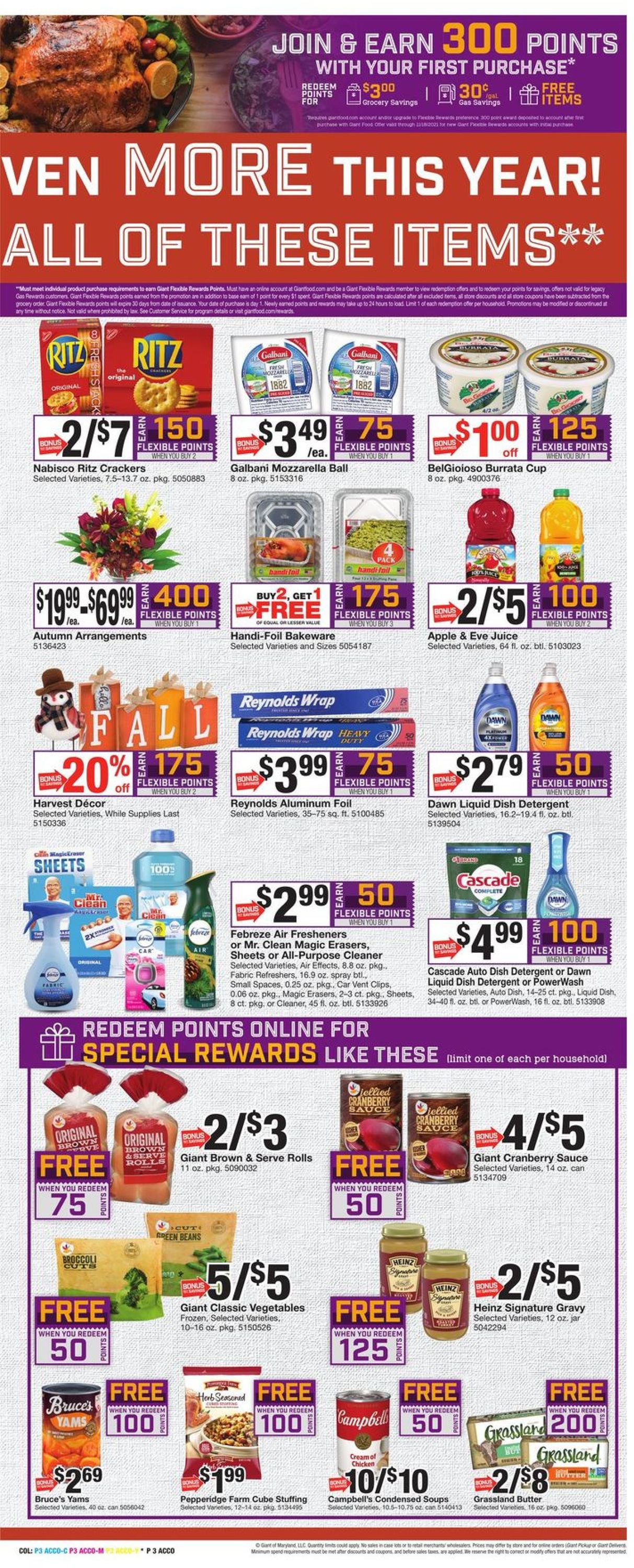 Giant Food Weekly Ad Circular - valid 11/12-11/18/2021 (Page 5)
