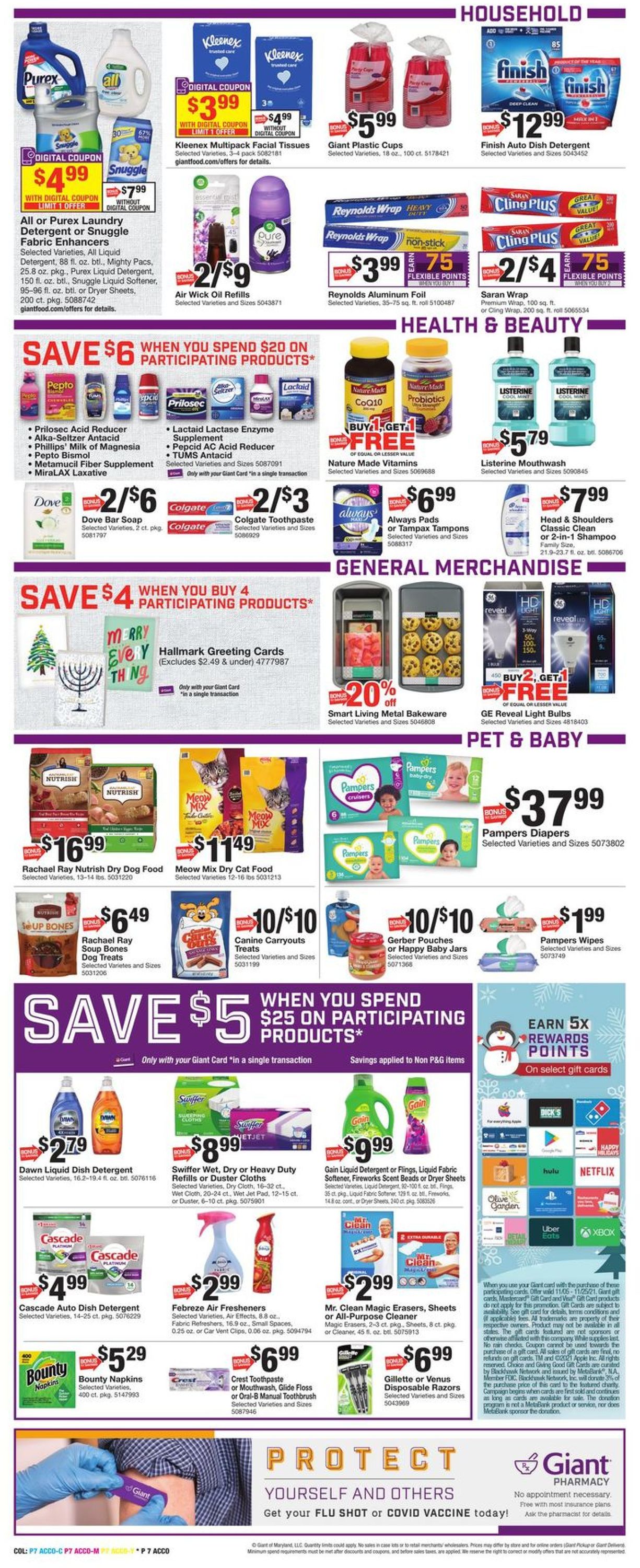 Giant Food THANKSGIVING 2021 Weekly Ad Circular - valid 11/19-11/25/2021 (Page 9)