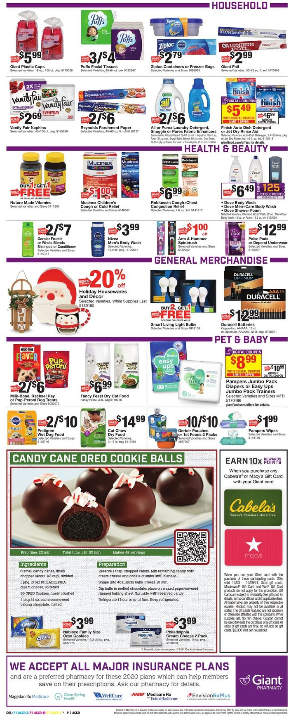 Giant Food HOLIDAY 2021 Weekly Ad Circular - valid 12/03-12/09/2021 (Page 11)