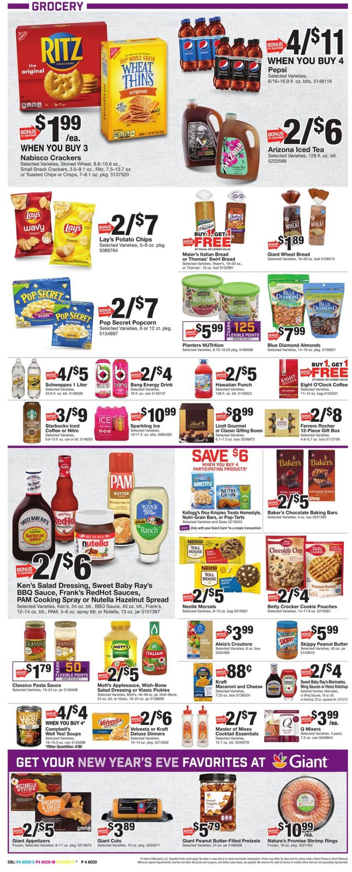 Giant Food Weekly Ad Circular - valid 12/26-01/01/2022 (Page 6)