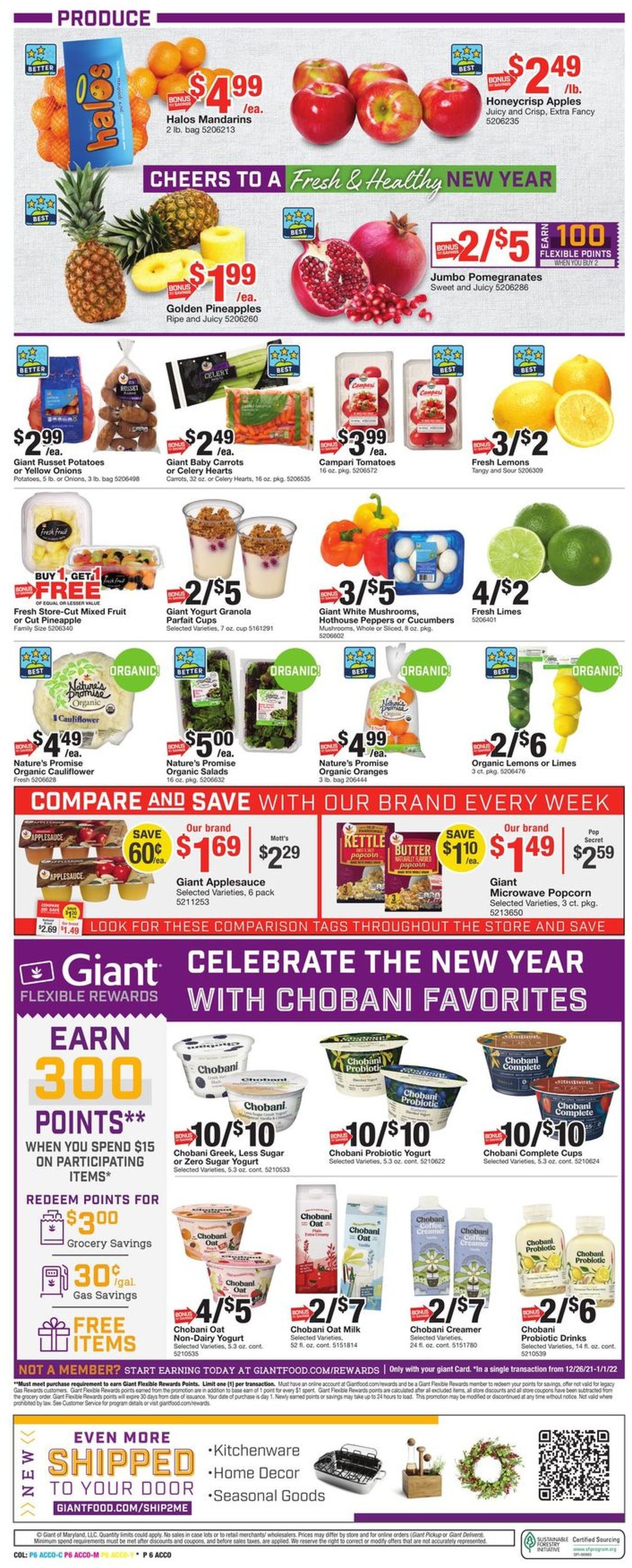 Giant Food Weekly Ad Circular - valid 12/26-01/01/2022 (Page 8)