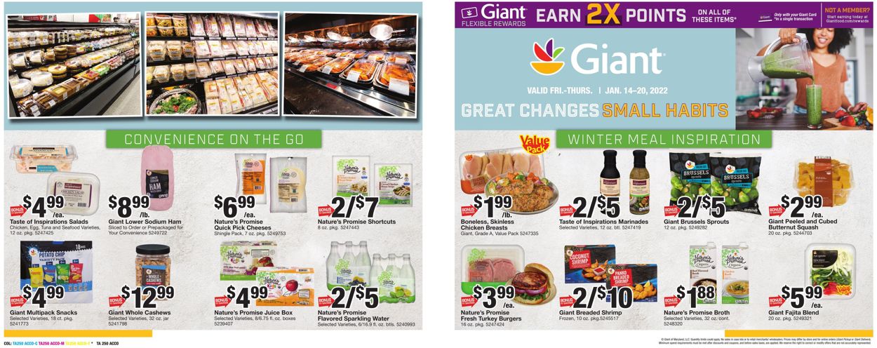 Giant Food Weekly Ad Circular - valid 01/14-01/20/2022 (Page 14)