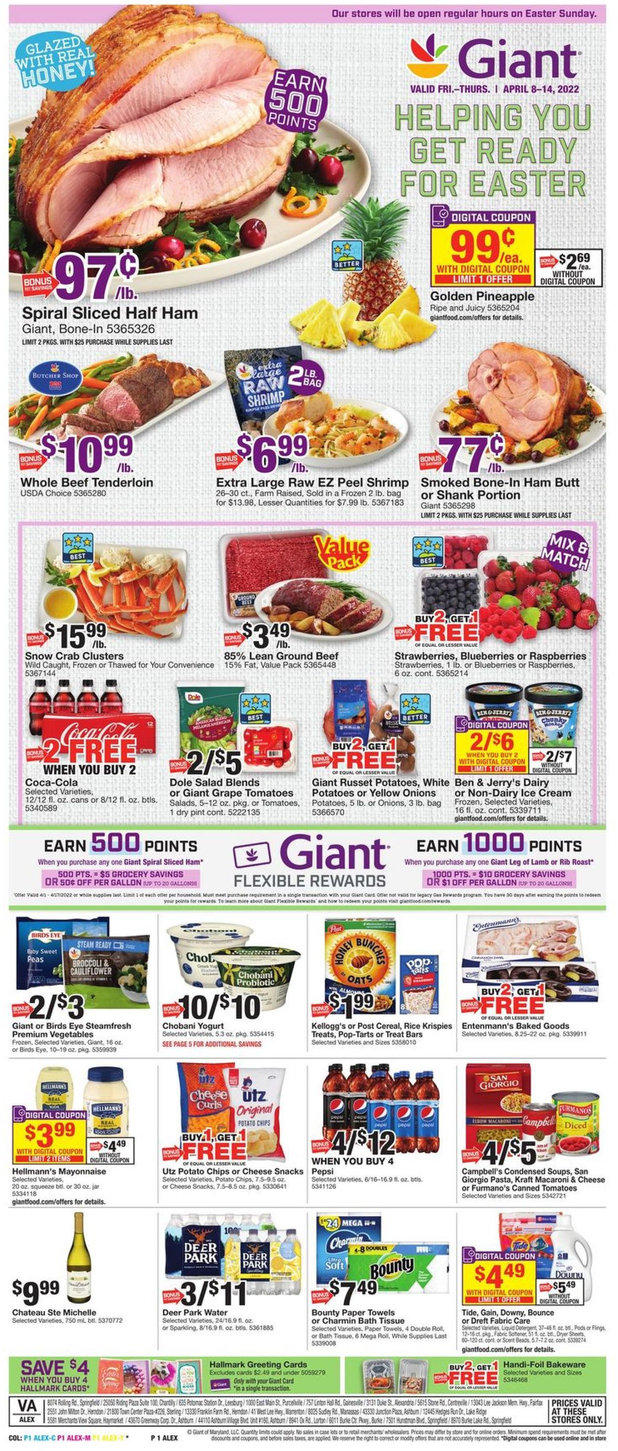 Giant Food EASTER 2022 Weekly Ad Circular - valid 04/08-04/14/2022