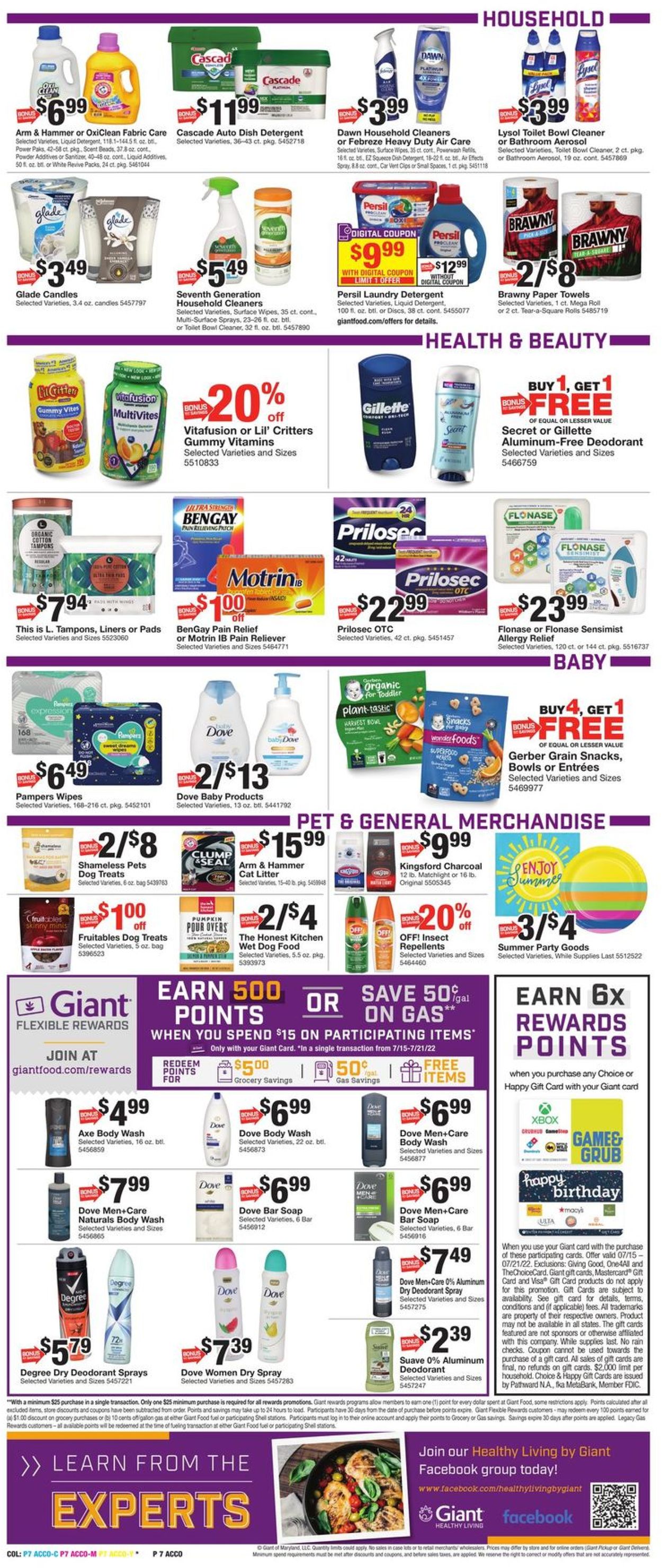 Giant Food Weekly Ad Circular - valid 07/15-07/21/2022 (Page 11)