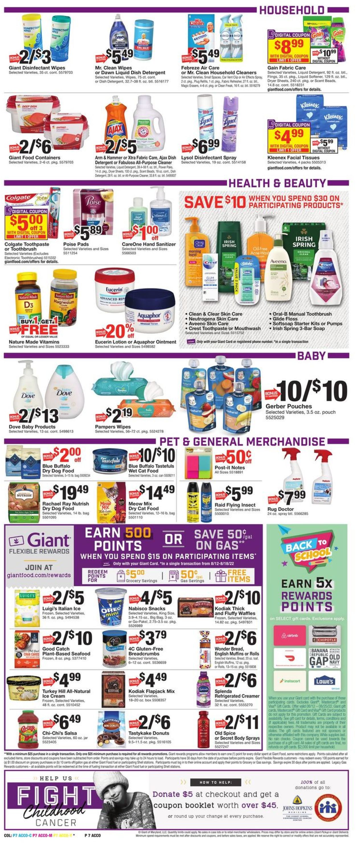 Giant Food Weekly Ad Circular - valid 08/12-08/18/2022 (Page 9)
