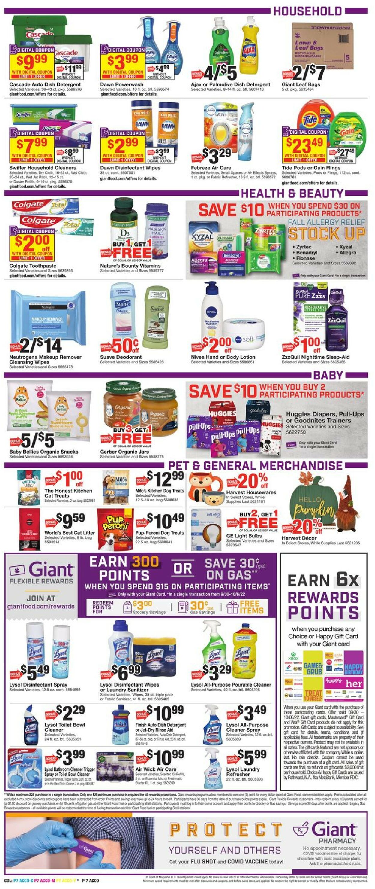 Giant Food Weekly Ad Circular - valid 09/30-10/06/2022 (Page 10)
