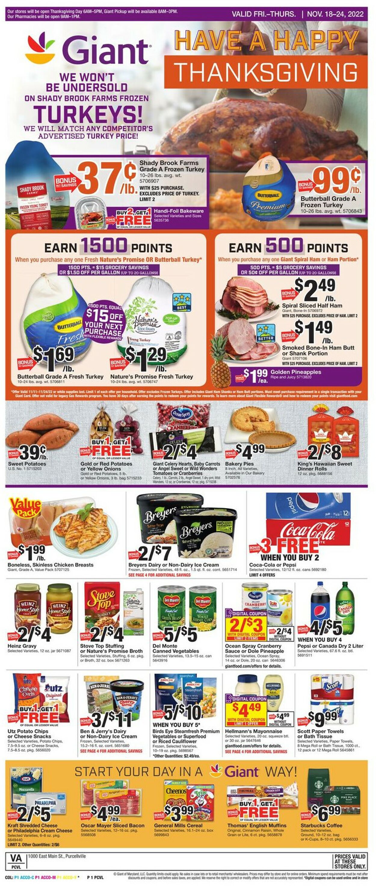 Giant Food Weekly Ad Circular - valid 11/18-11/24/2022