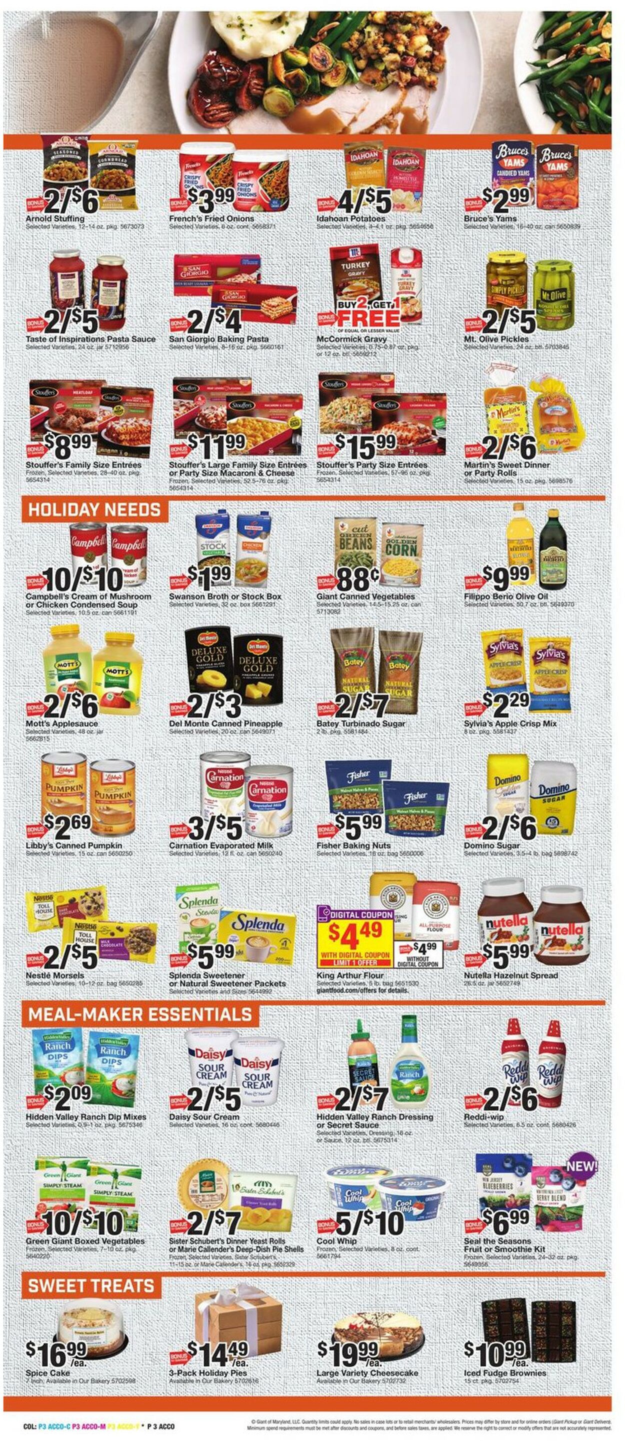 Giant Food Weekly Ad Circular - valid 11/18-11/24/2022 (Page 6)