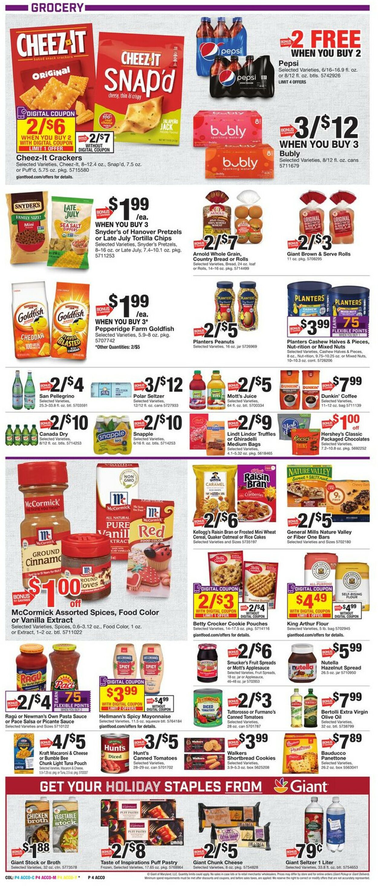 Giant Food Weekly Ad Circular - valid 12/16-12/22/2022 (Page 12)