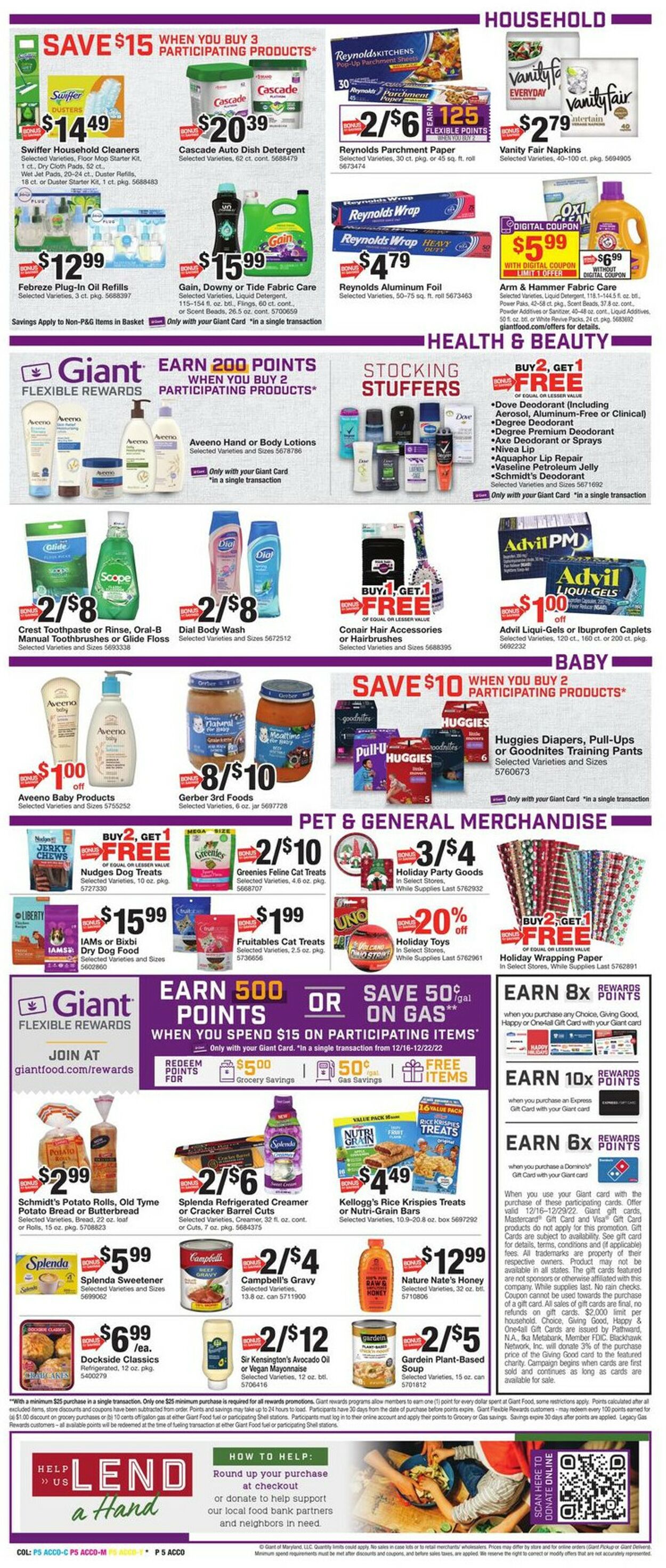 Giant Food Weekly Ad Circular - valid 12/16-12/22/2022 (Page 15)