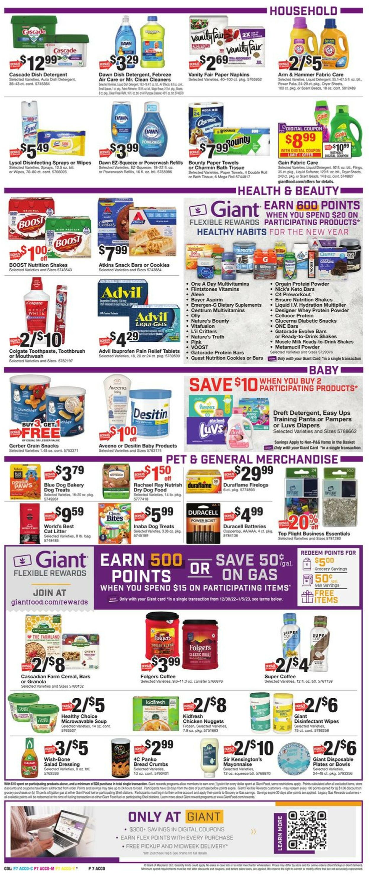 Giant Food Weekly Ad Circular - valid 12/30-01/05/2023 (Page 12)