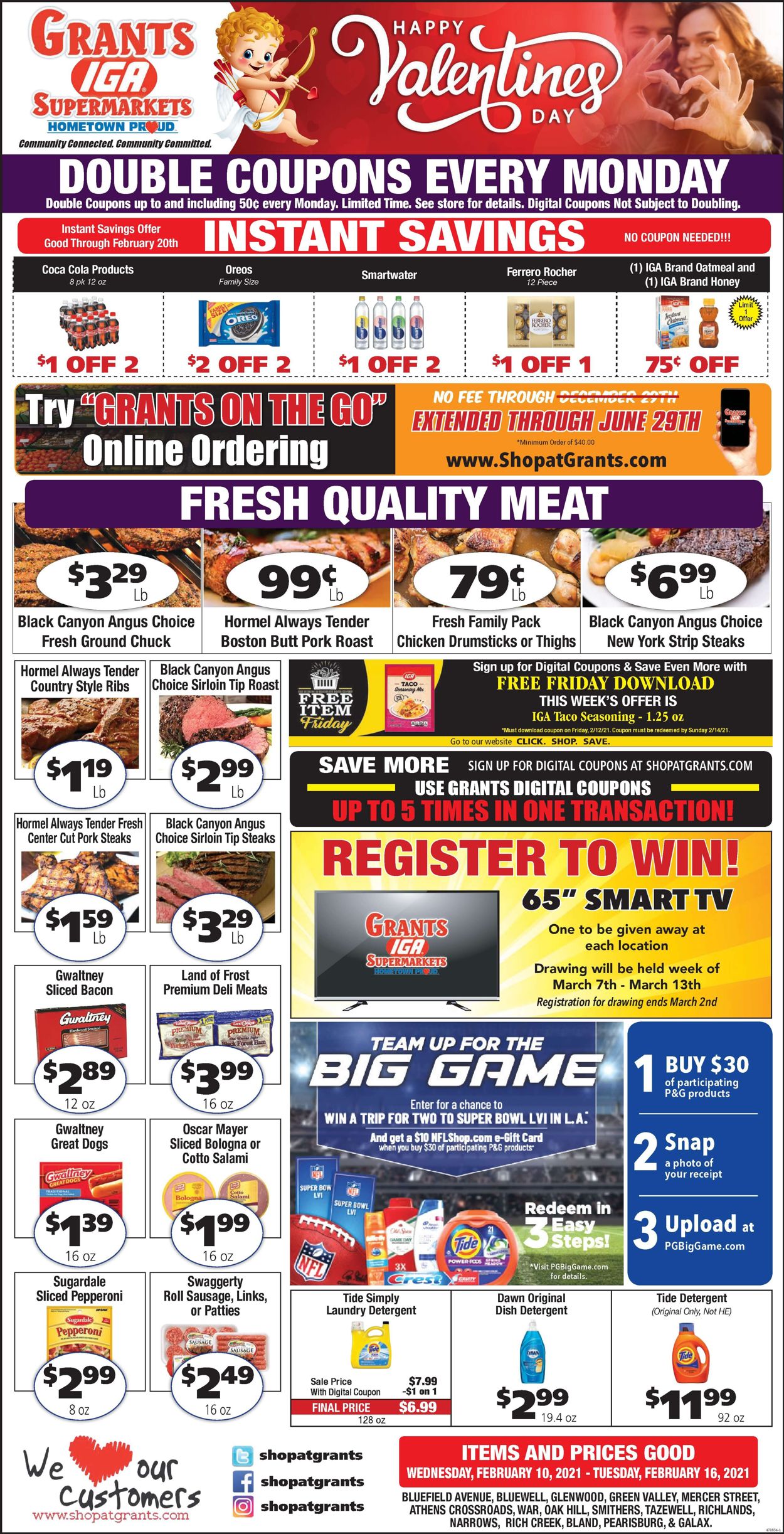 Grant's Supermarket Weekly Ad Circular - valid 02/10-02/16/2021