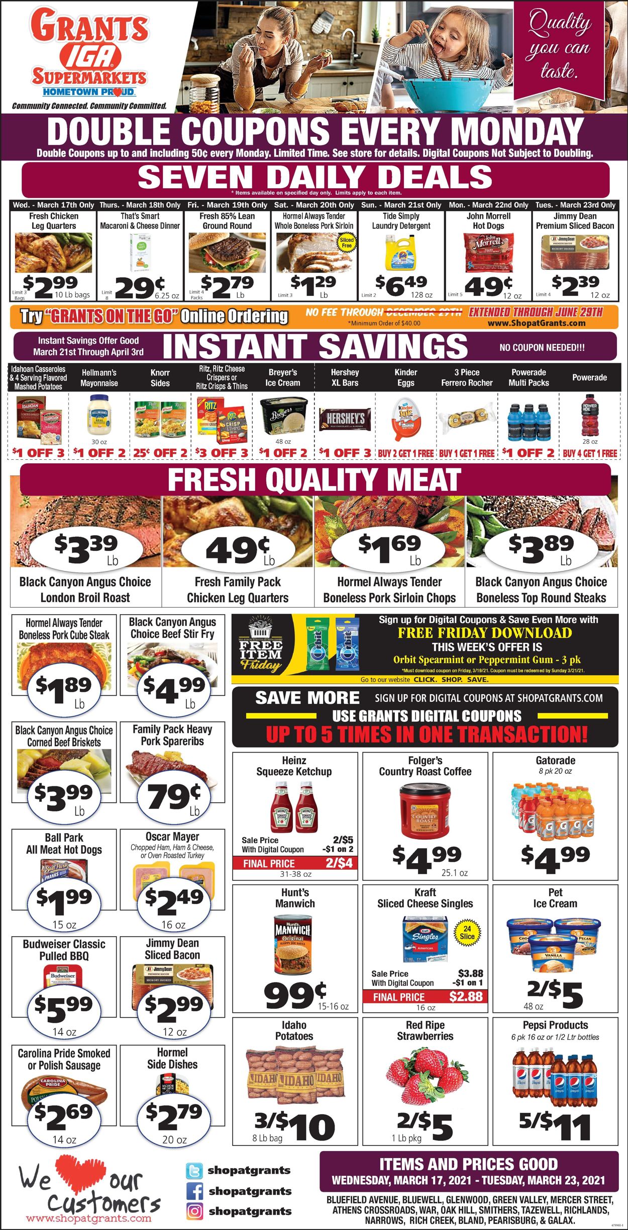 Grant's Supermarket Weekly Ad Circular - valid 03/17-03/23/2021