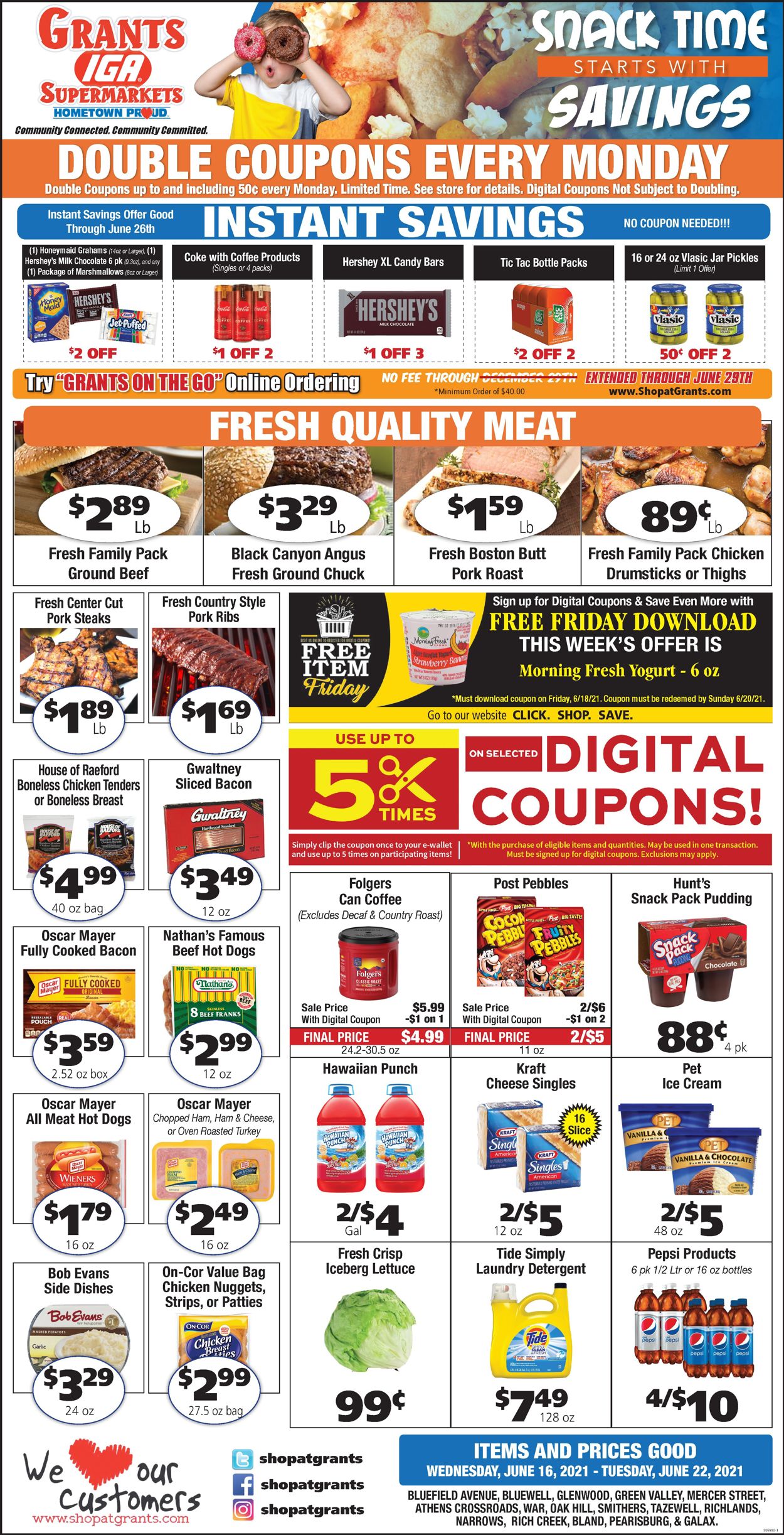 Grant's Supermarket Weekly Ad Circular - valid 06/16-06/22/2021