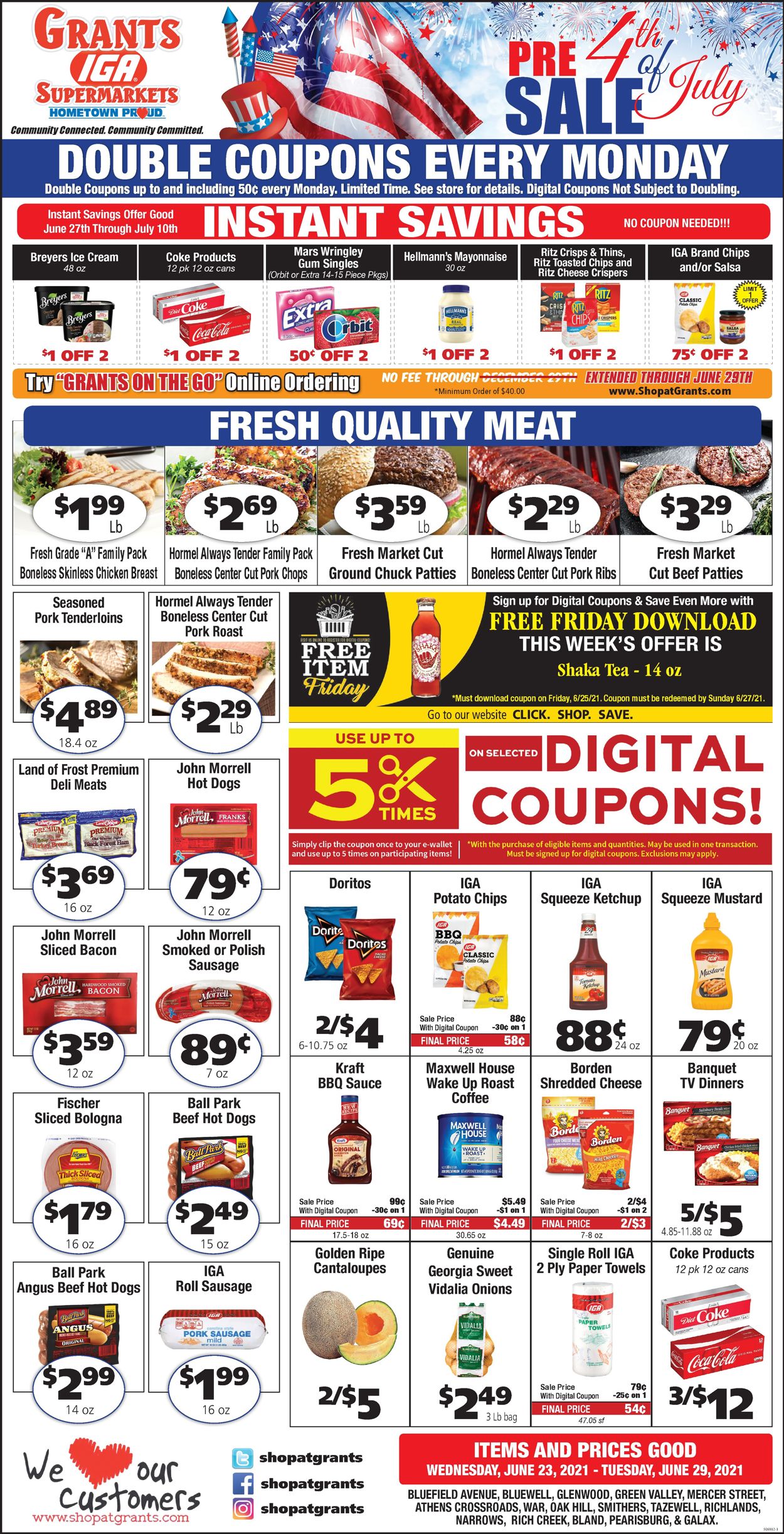 Grant's Supermarket Weekly Ad Circular - valid 06/23-06/29/2021