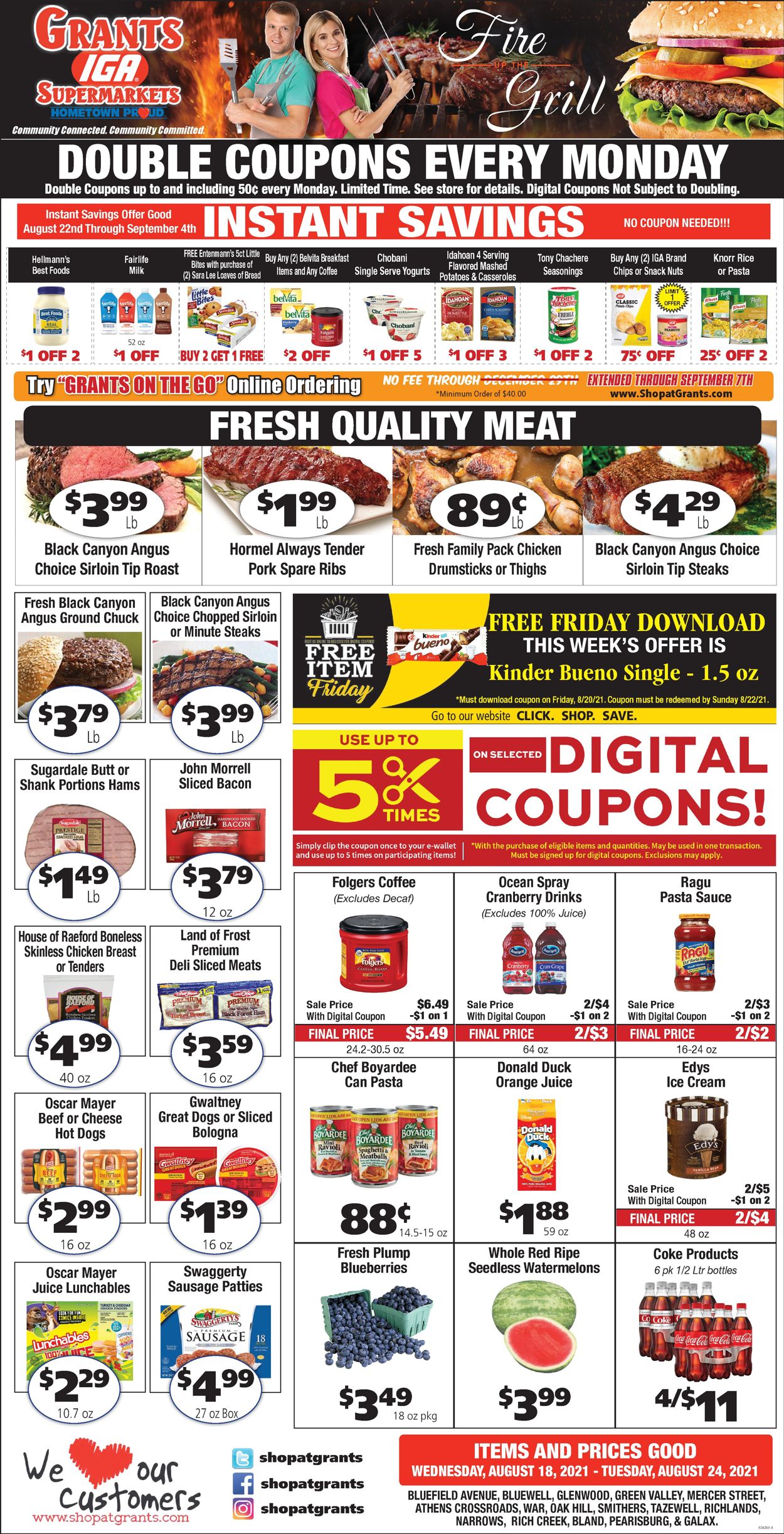 Grant's Supermarket Weekly Ad Circular - valid 08/18-08/24/2021