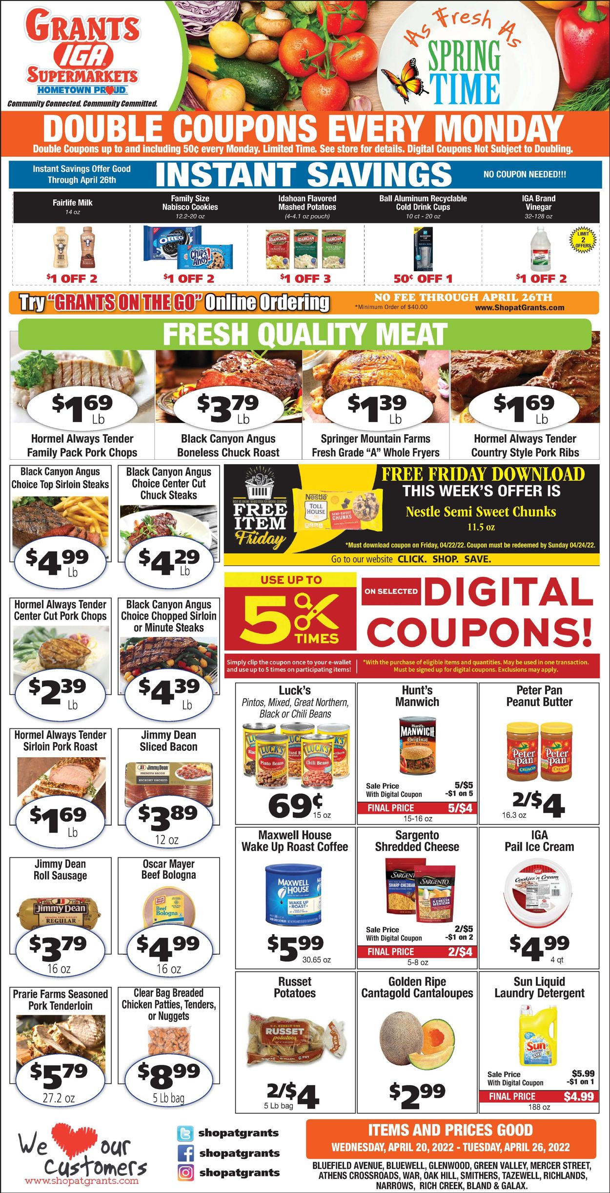Grant's Supermarket Weekly Ad Circular - valid 04/20-04/26/2022