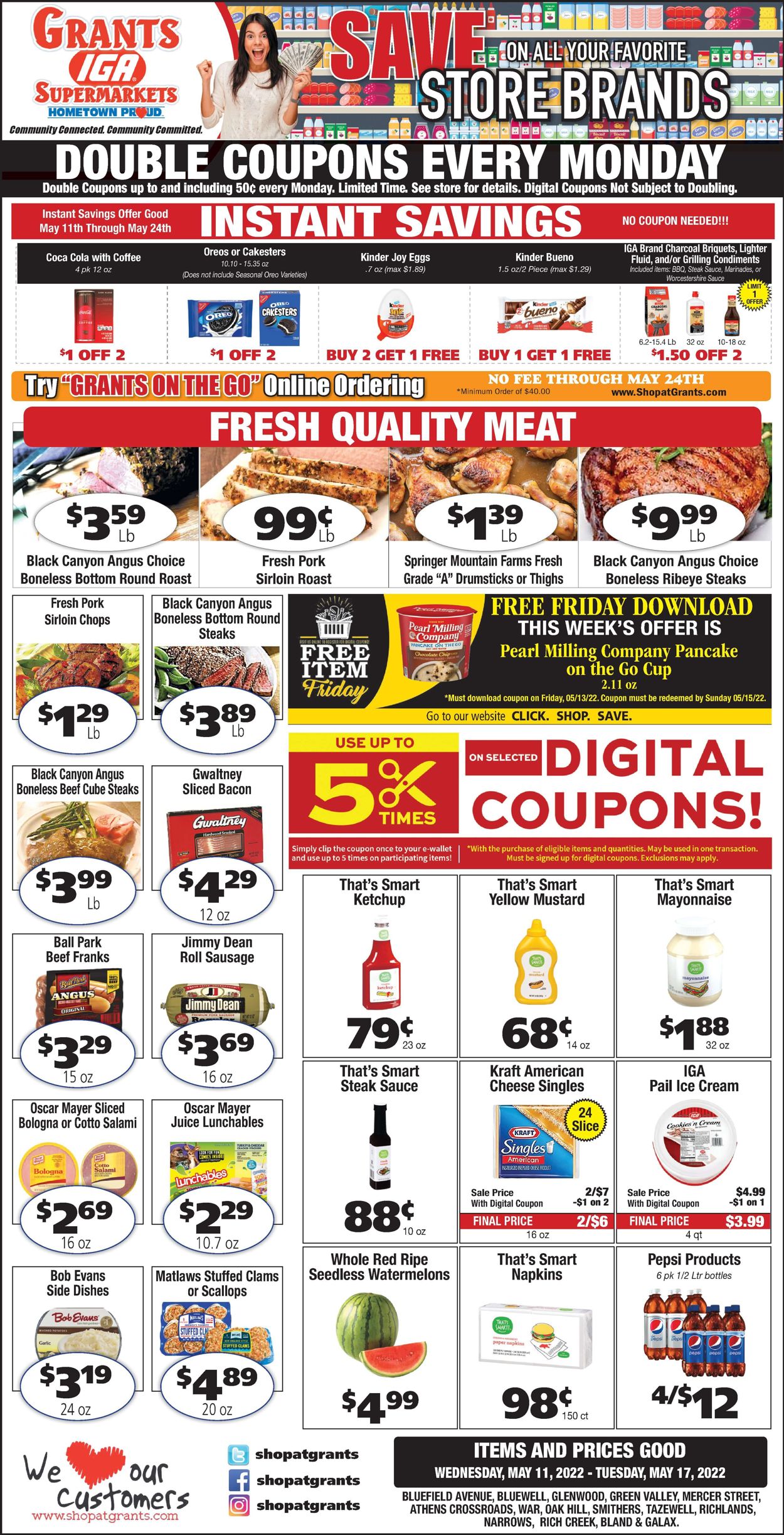 Grant's Supermarket Weekly Ad Circular - valid 05/11-05/17/2022
