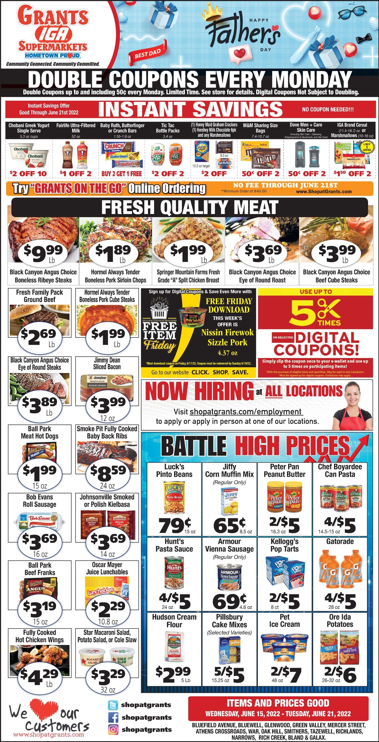 Grant's Supermarket Weekly Ad Circular - valid 06/15-06/21/2022