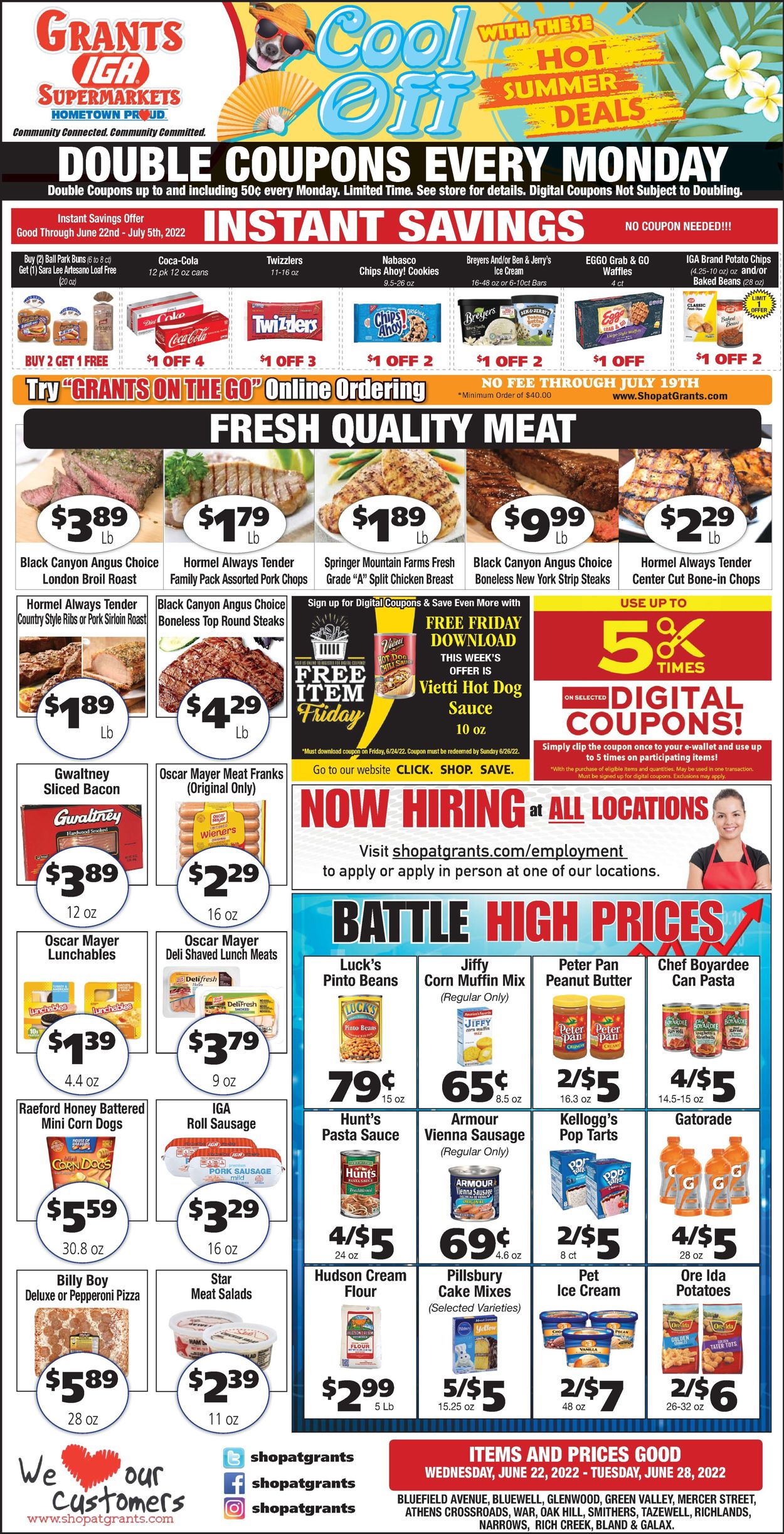 Grant's Supermarket Weekly Ad Circular - valid 06/22-06/28/2022