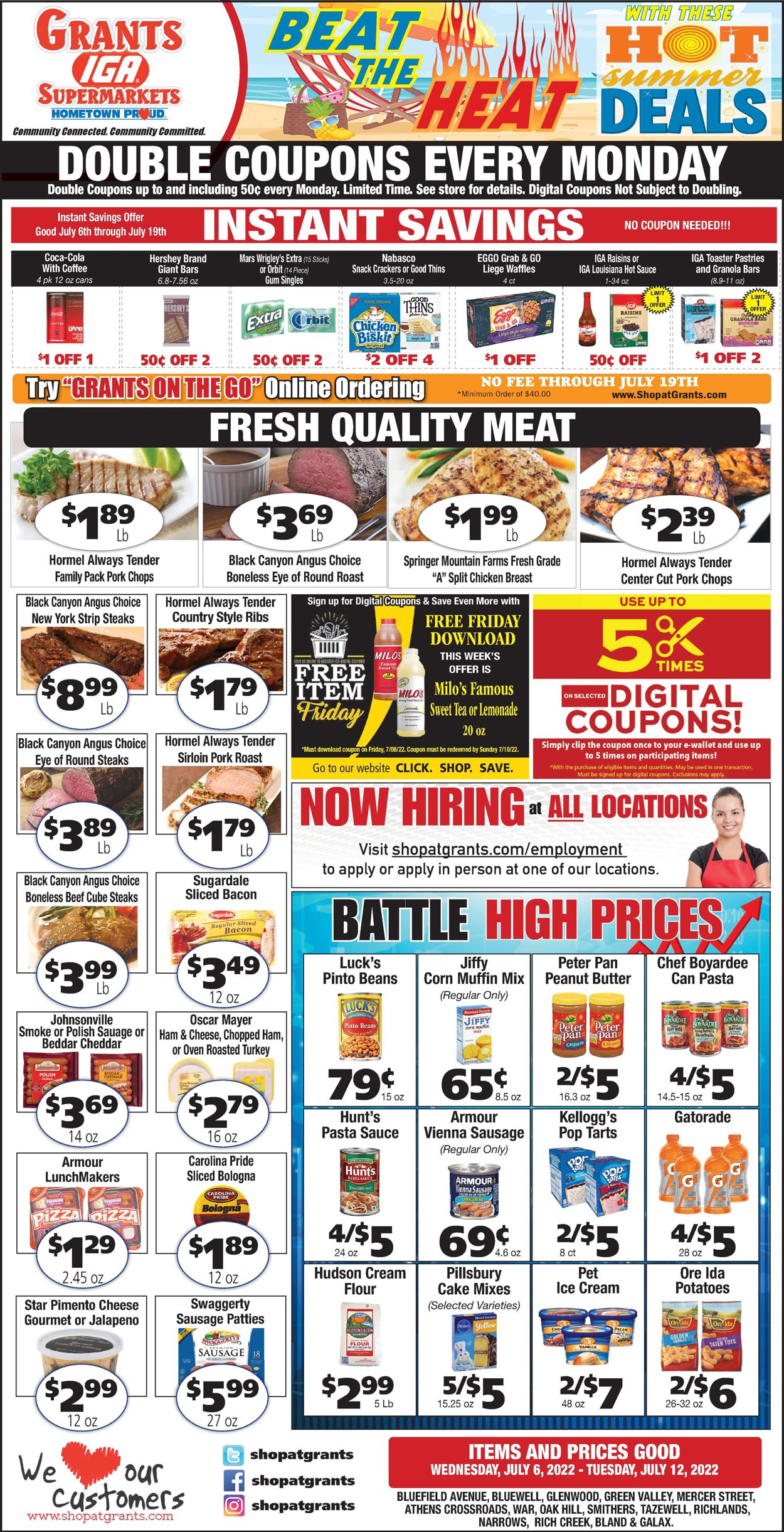 Grant's Supermarket Weekly Ad Circular - valid 07/06-07/12/2022