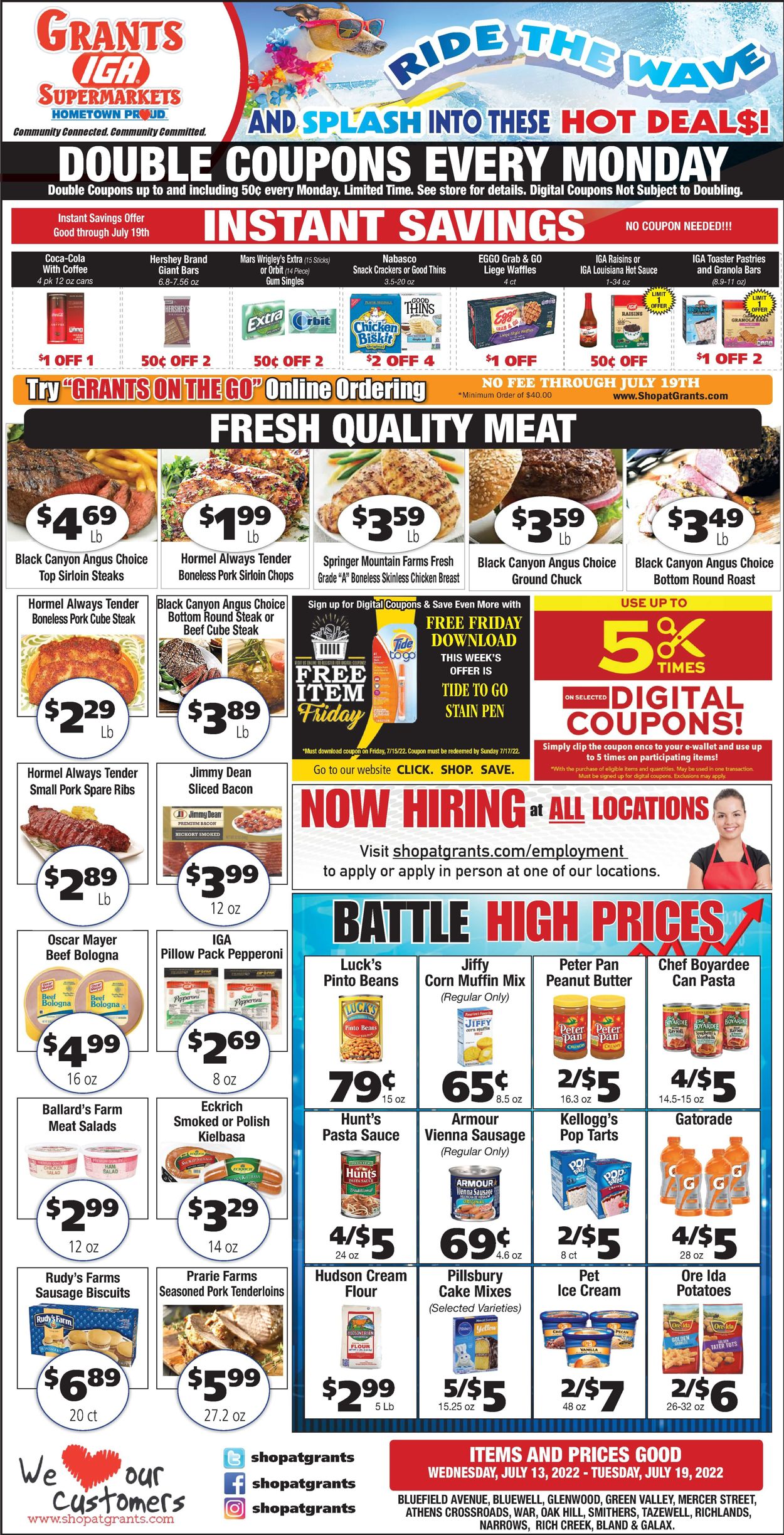 Grant's Supermarket Weekly Ad Circular - valid 07/13-07/19/2022