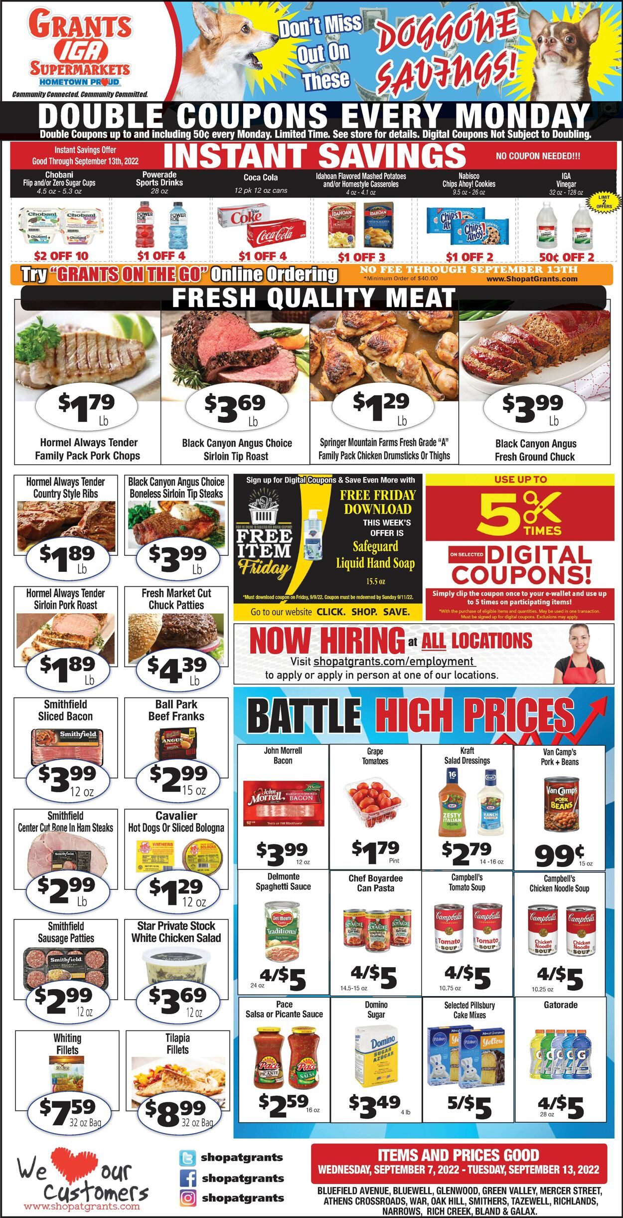 Grant's Supermarket Weekly Ad Circular - valid 09/07-09/13/2022