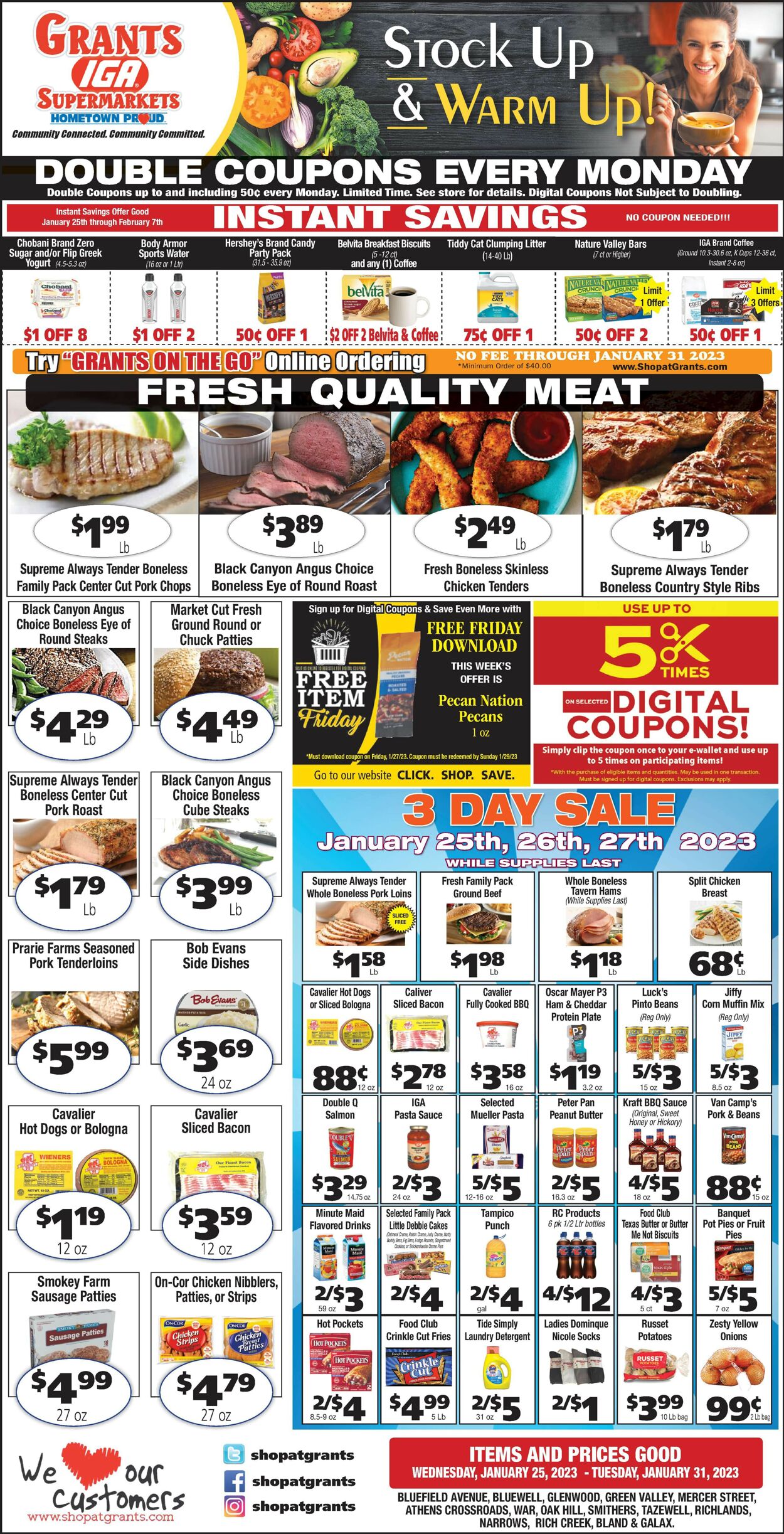 Grant's Supermarket Weekly Ad Circular - valid 01/25-01/31/2023