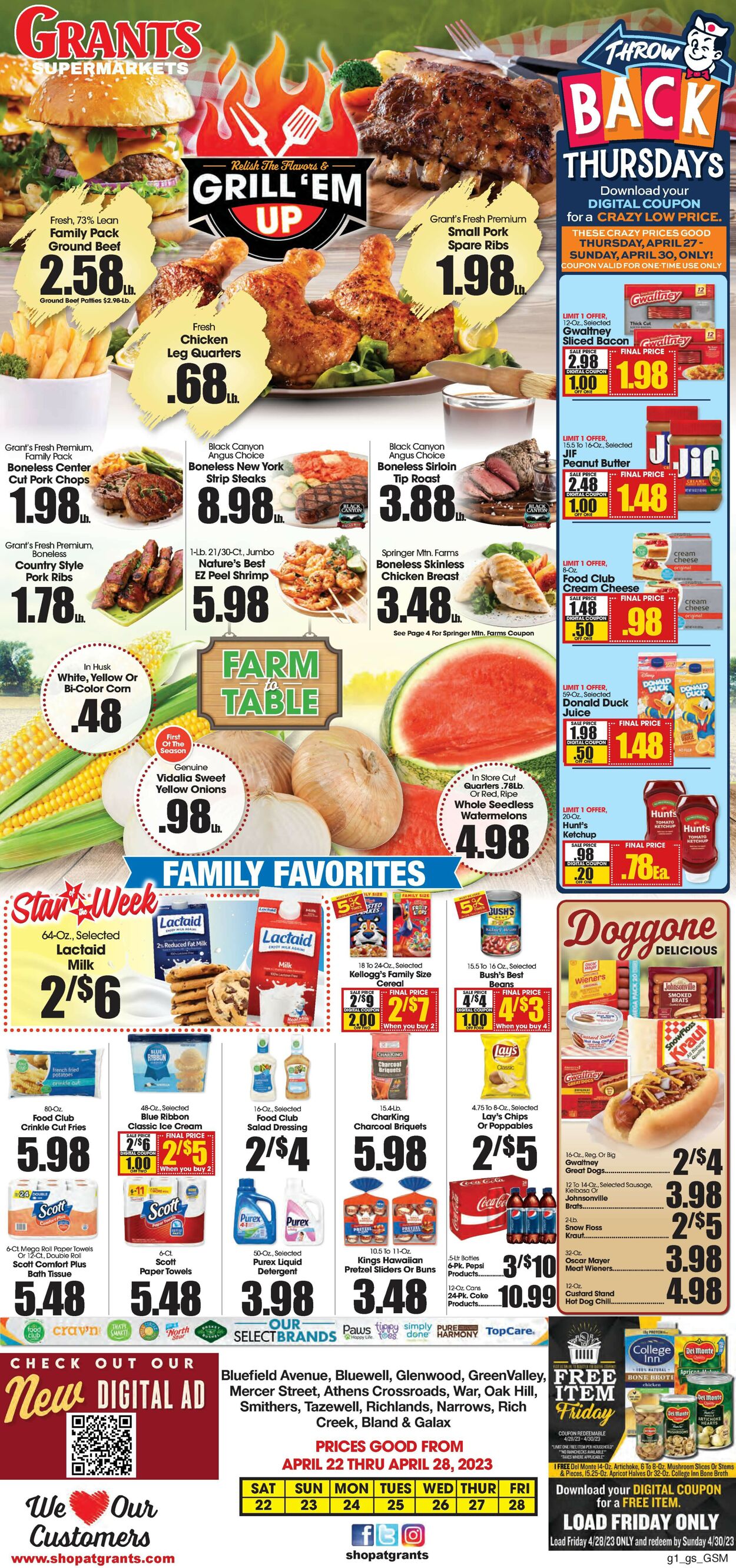 Grant's Supermarket Weekly Ad Circular - valid 04/22-04/28/2023