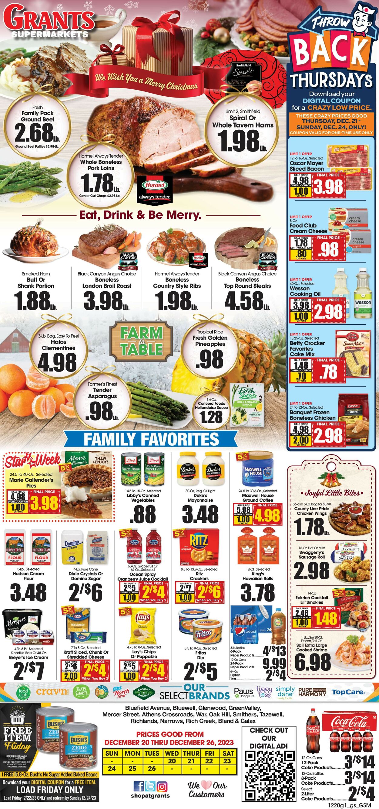 Grant's Supermarket Weekly Ad Circular - valid 12/20-12/26/2023