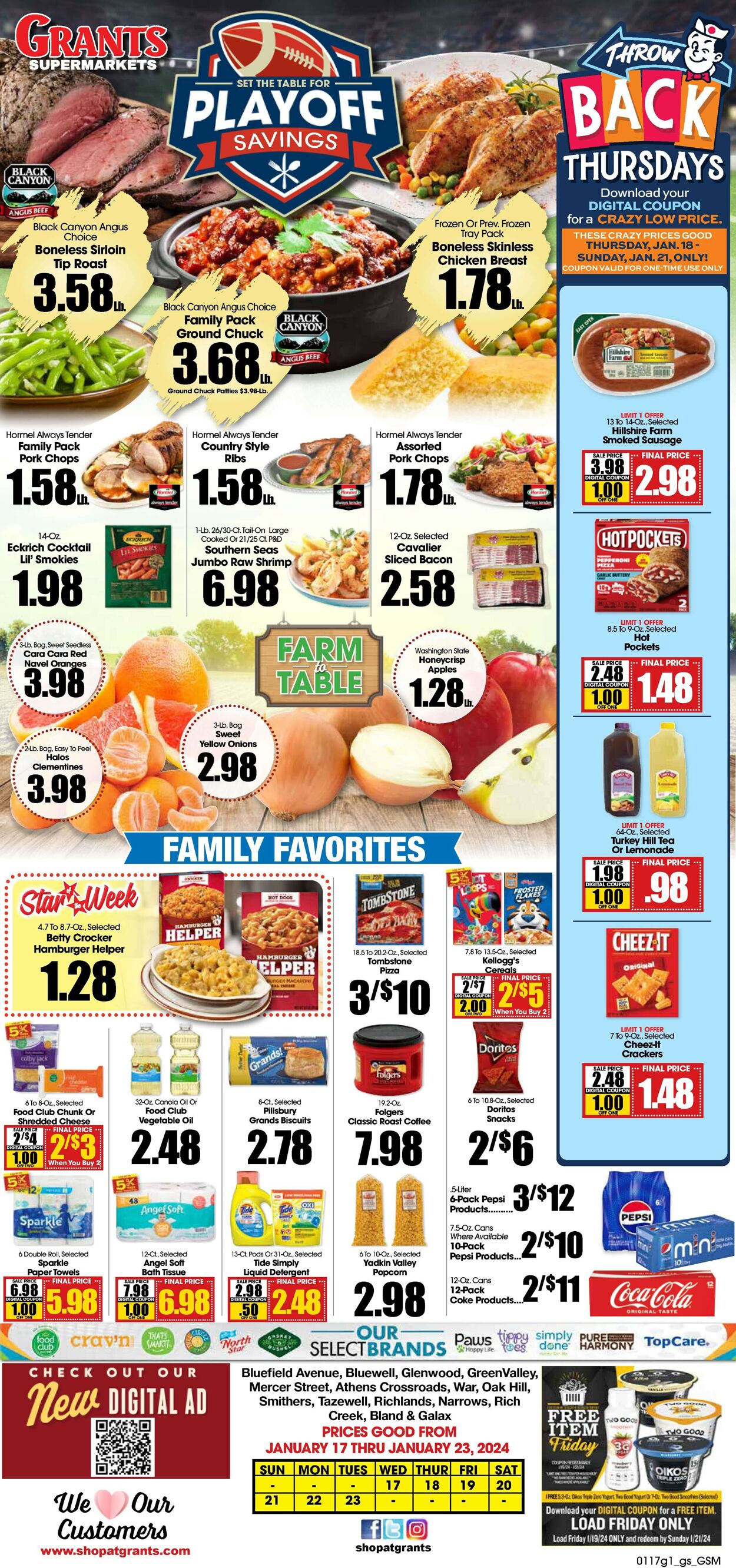 Grant's Supermarket Weekly Ad Circular - valid 01/17-01/23/2024