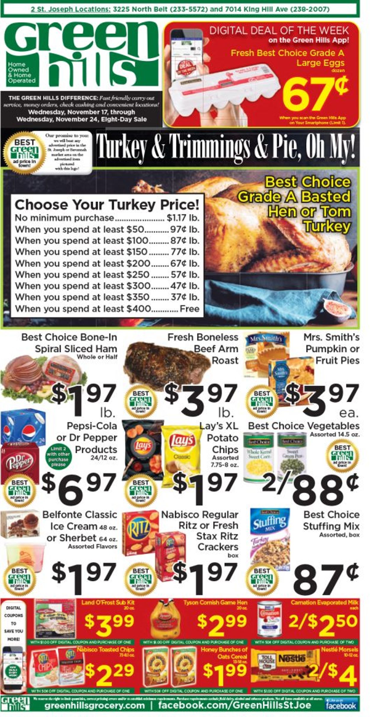 Green Hills Grocery Weekly Ad Circular - valid 11/17-11/24/2021