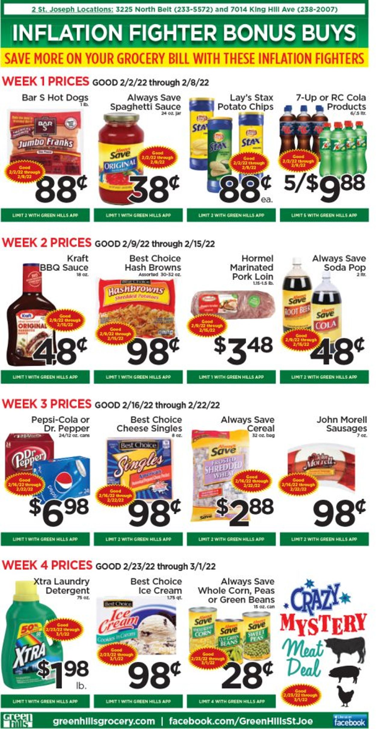 Green Hills Grocery Weekly Ad Circular - valid 02/02-02/08/2022 (Page 7)