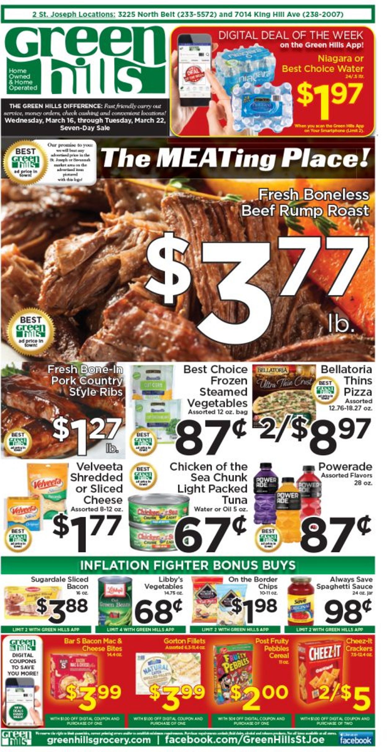 Green Hills Grocery Weekly Ad Circular - valid 03/16-03/22/2022