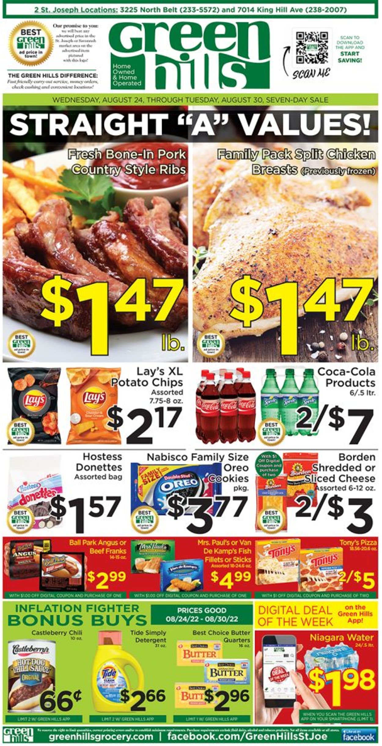 Green Hills Grocery Weekly Ad Circular - valid 08/24-08/30/2022
