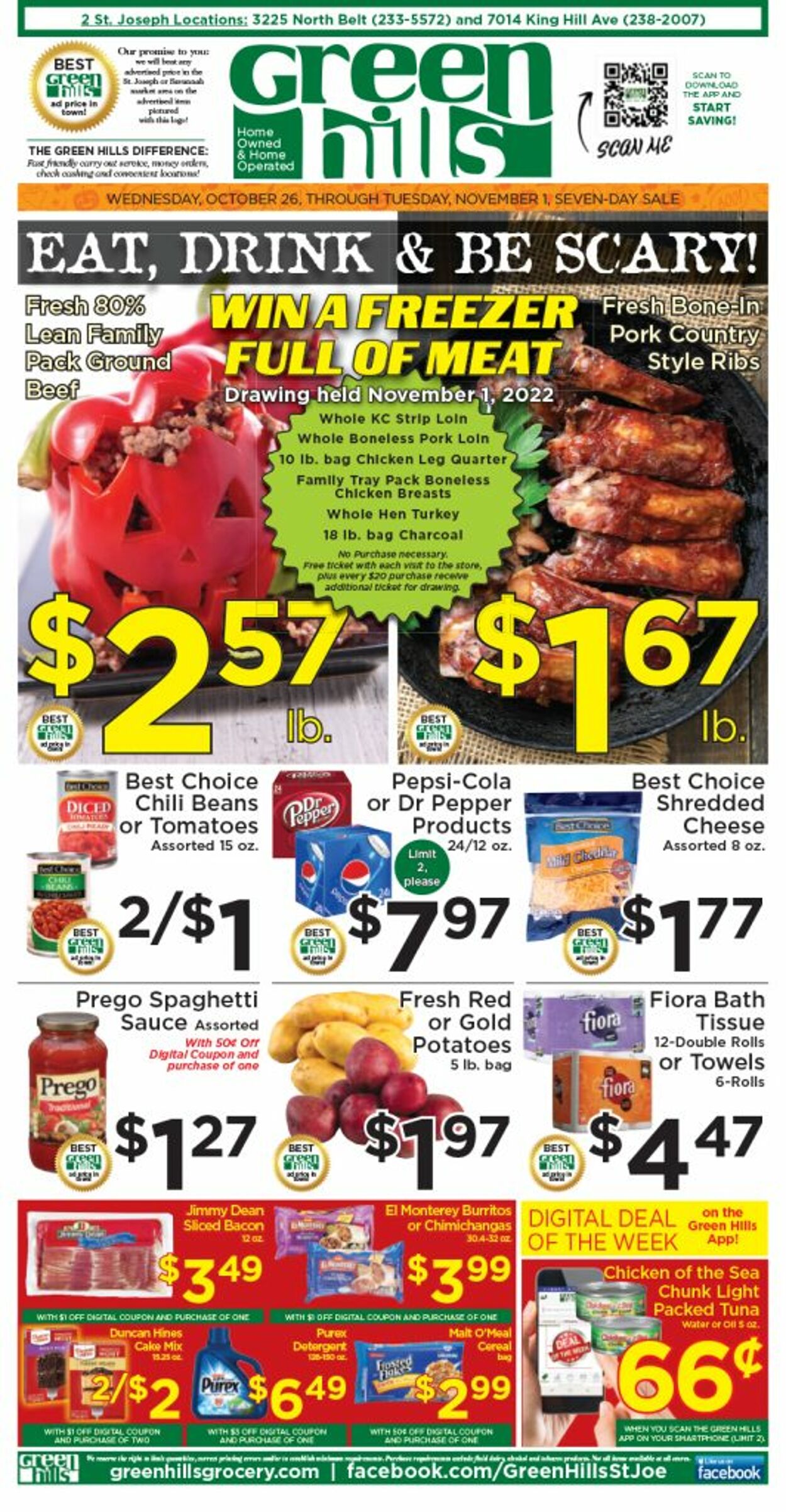 Green Hills Grocery Weekly Ad Circular - valid 10/26-11/01/2022