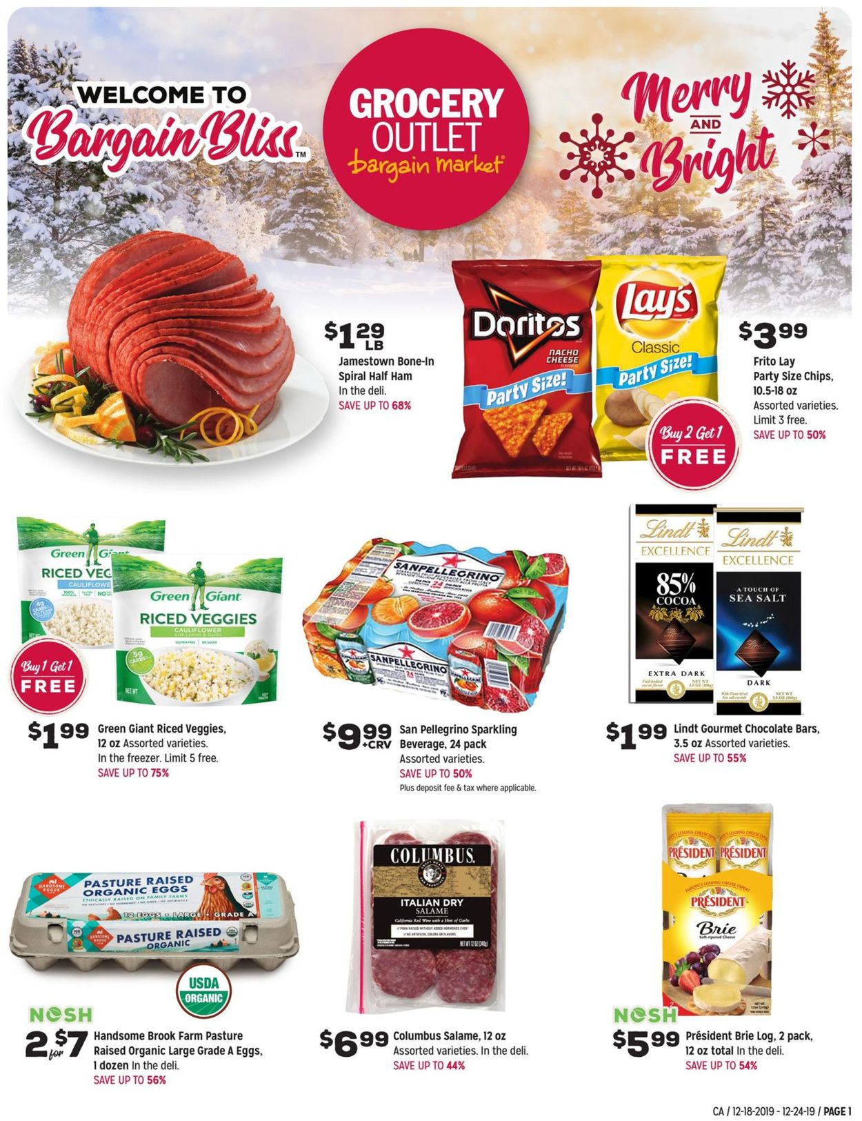 Grocery Outlet - Holiday Ad 2019 Weekly Ad Circular - valid 12/18-12/24/2019