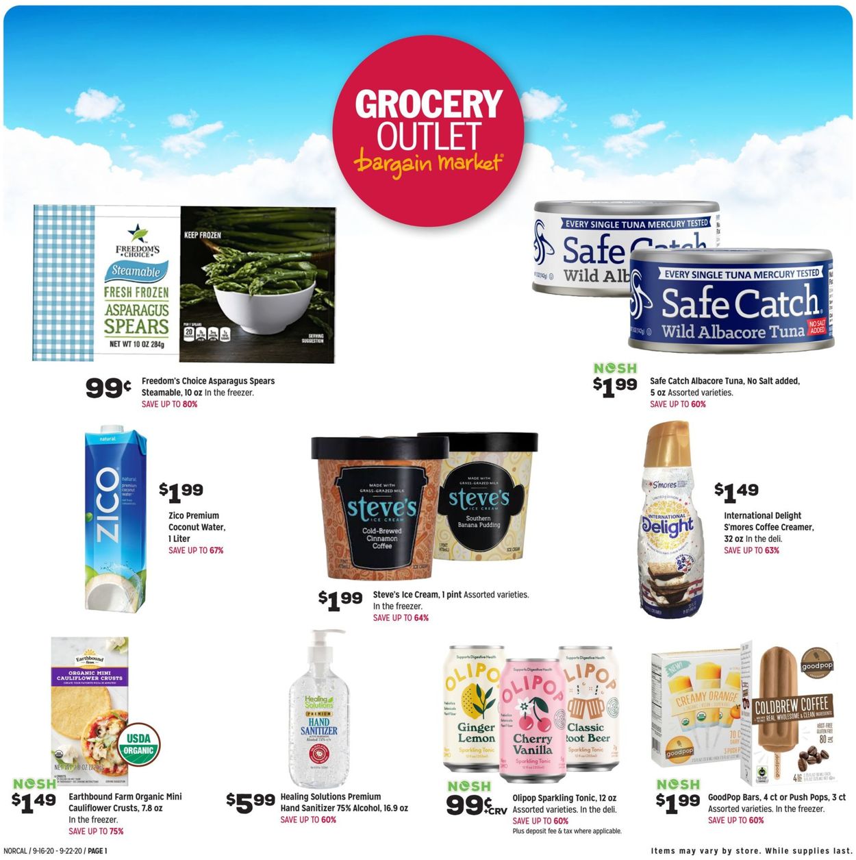 Grocery Outlet Weekly Ad Circular - valid 09/16-09/22/2020