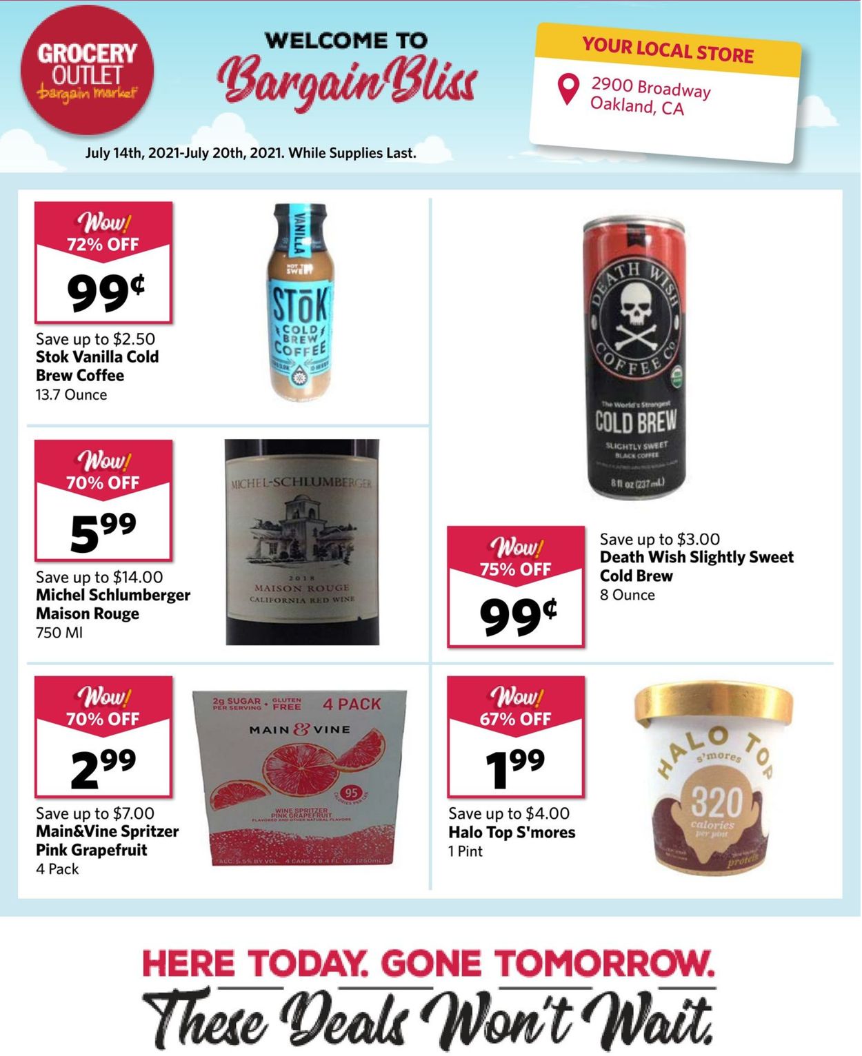 Grocery Outlet Weekly Ad Circular - valid 07/14-07/20/2021