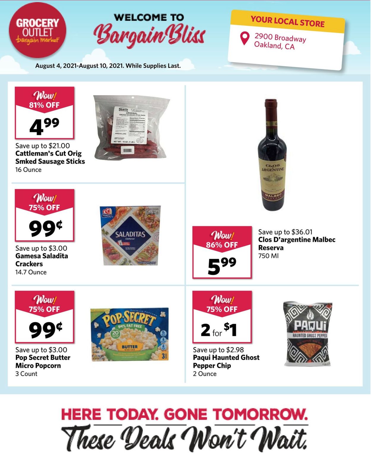 Grocery Outlet Weekly Ad Circular - valid 08/04-08/10/2021 (Page 6)