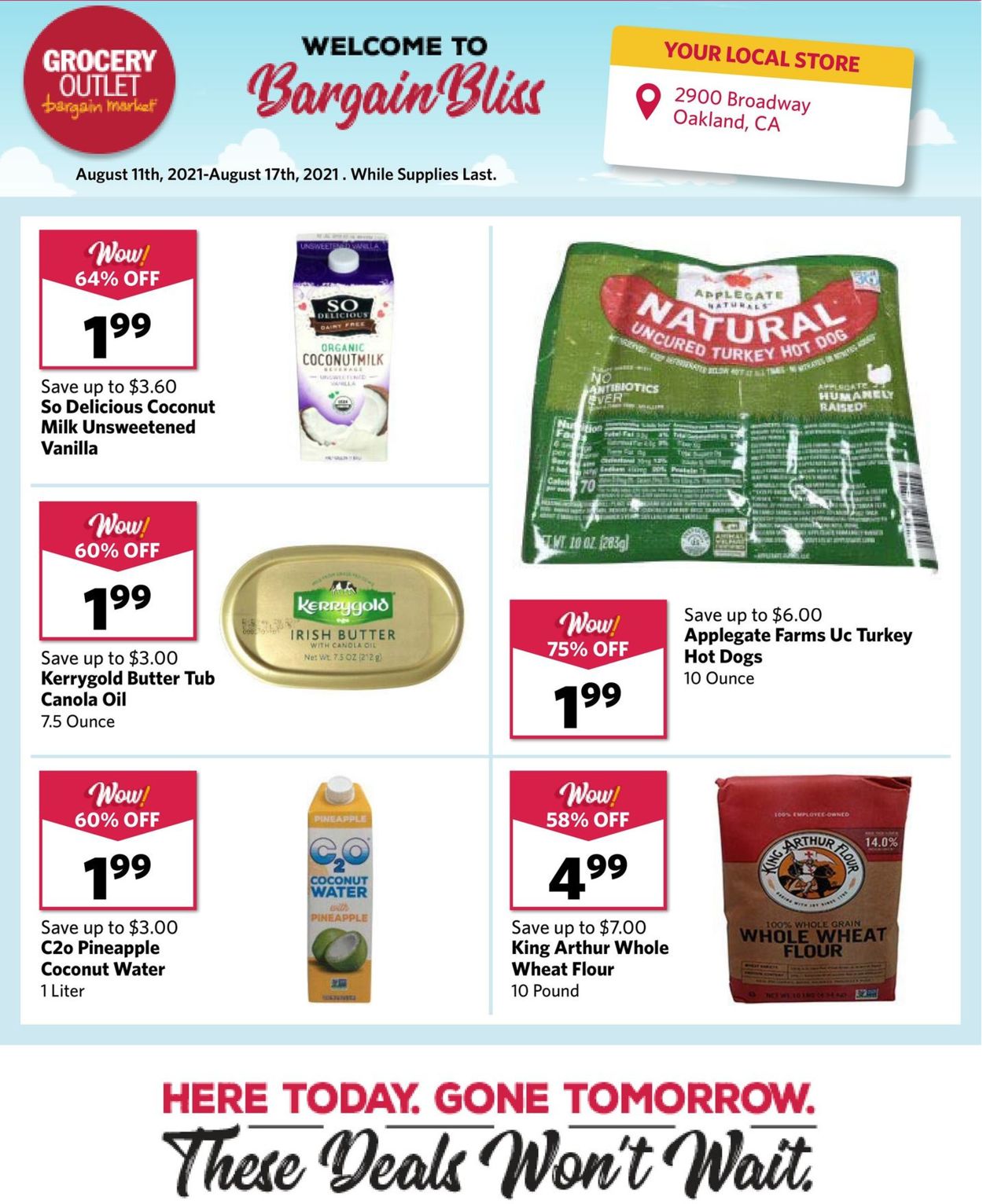 Grocery Outlet Weekly Ad Circular - valid 08/11-08/17/2021