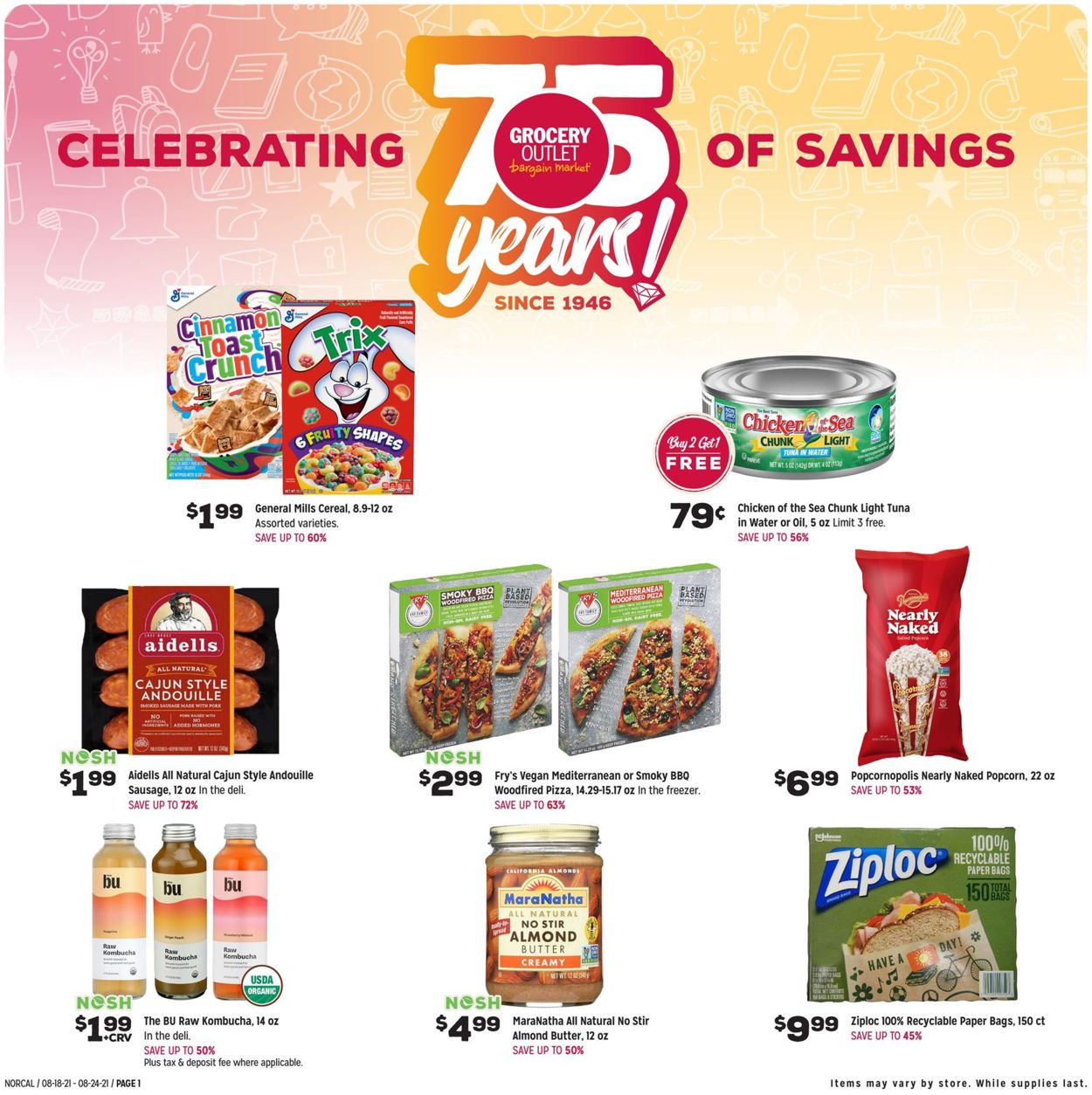 Grocery Outlet Weekly Ad Circular - valid 08/18-08/24/2021