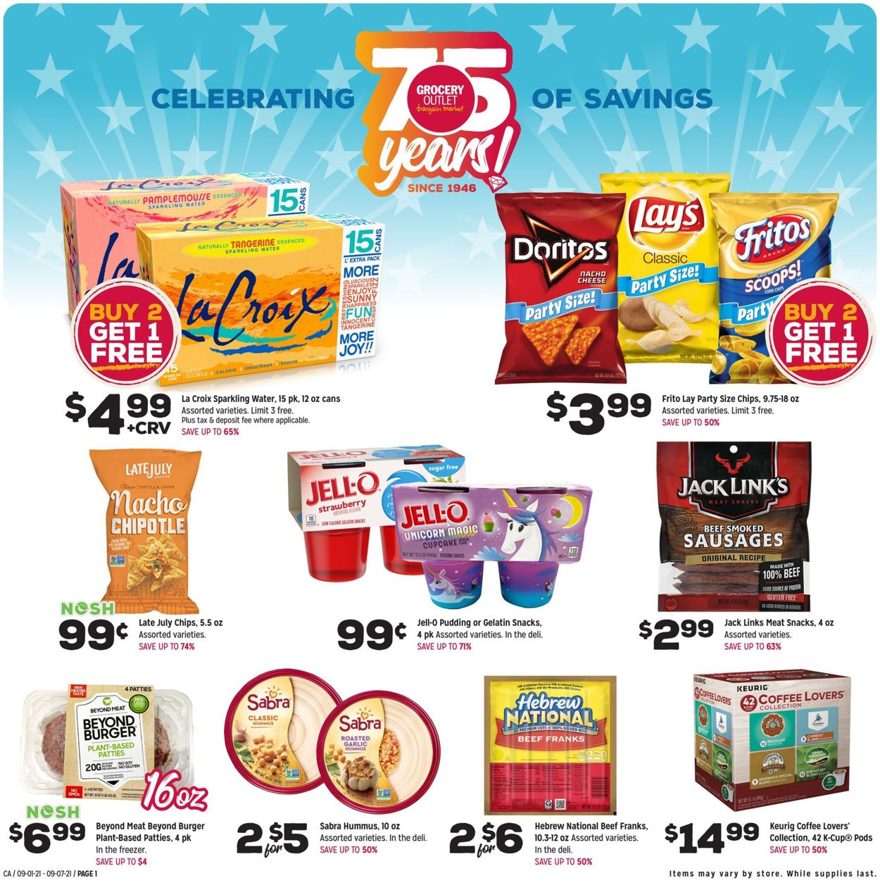 Grocery Outlet Weekly Ad Circular - valid 09/01-09/07/2021