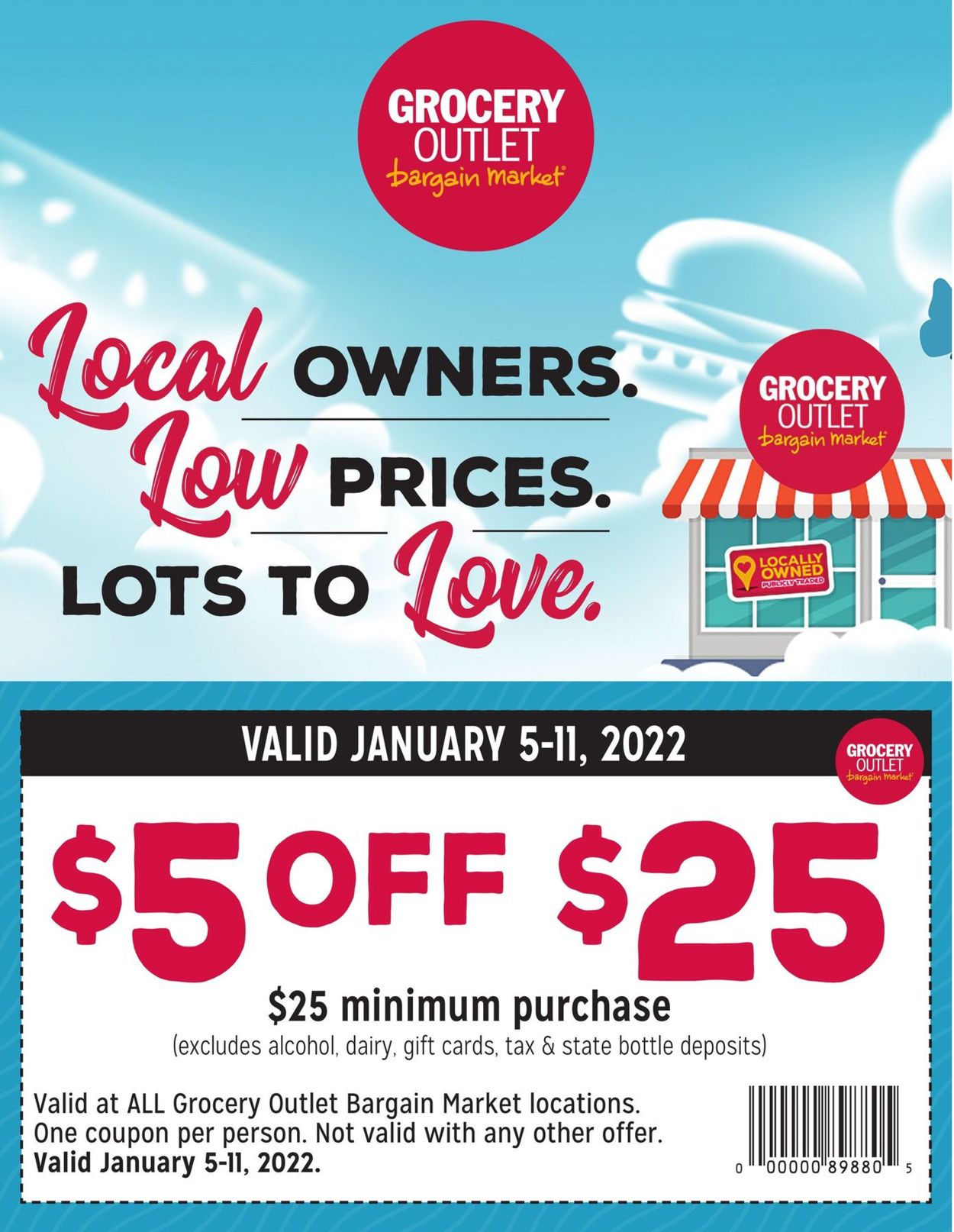 Grocery Outlet Weekly Ad Circular - valid 01/05-01/11/2022